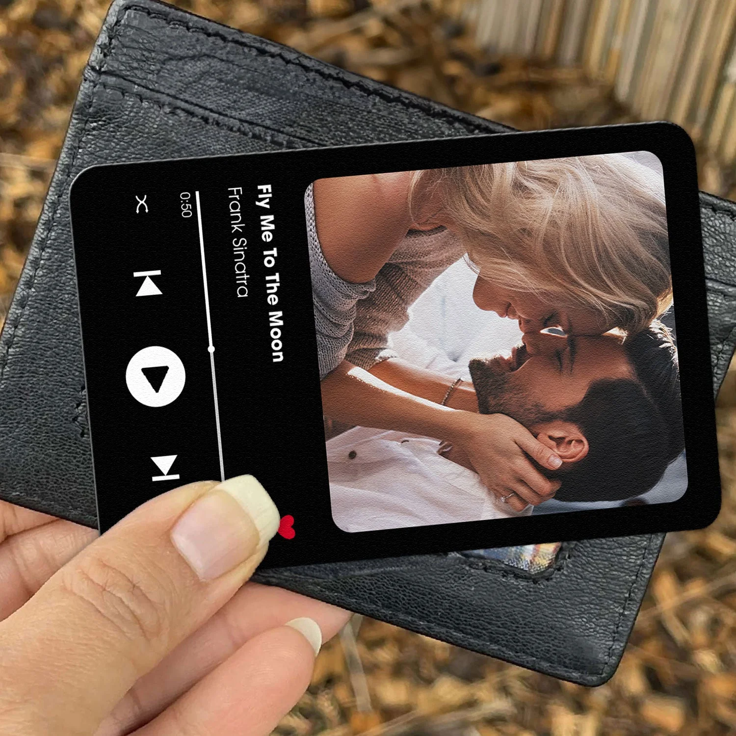 Custom Favorite Song Metal Wallet Card - Personalized Aluminum Photo Wallet Card - Valentine's Day Gifts For Him, Boyfriend, Husband - Image 4