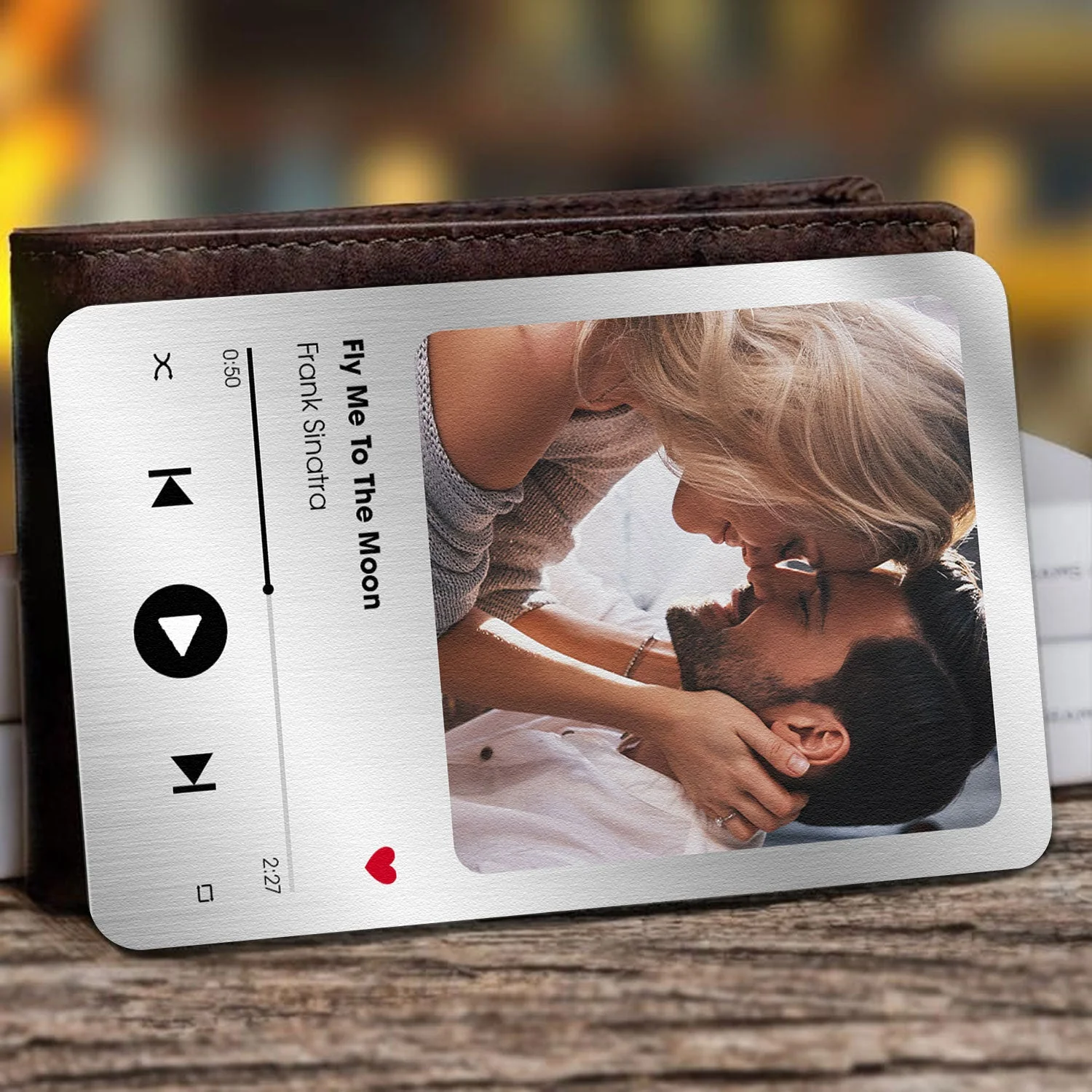 Custom Favorite Song Metal Wallet Card - Personalized Aluminum Photo Wallet Card - Valentine's Day Gifts For Him, Boyfriend, Husband - Image 5