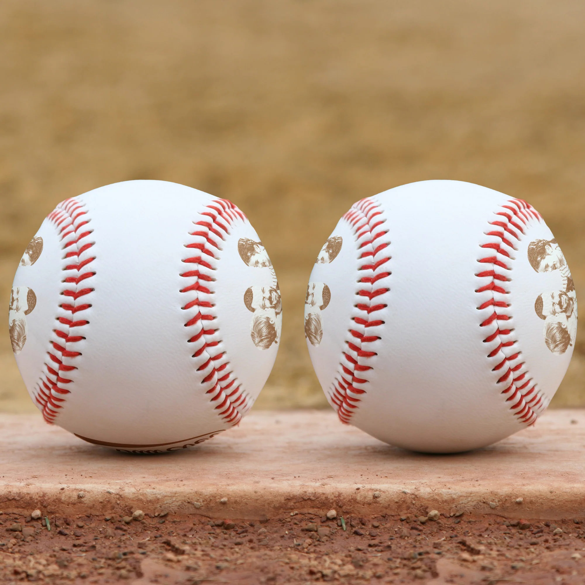Custom Favourite Photo Gift For Family Couple Dad - Personalized Photo Baseball - Image 2
