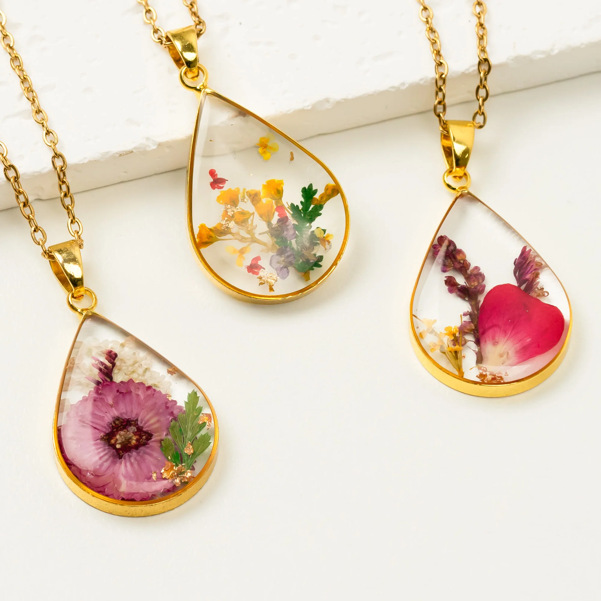 Custom Flowers For Friends, Mom, Daughter - Personalized Birth Month Flower Necklace - Image 2