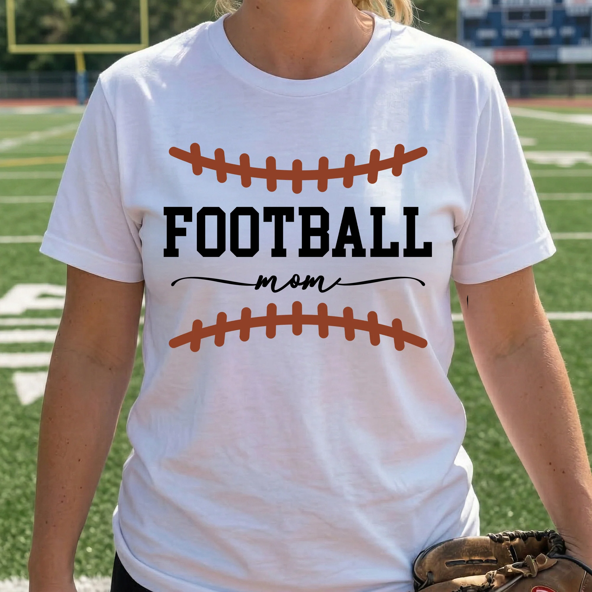 Custom Football Mom, Grandma - Personalized Shirt - Image 4