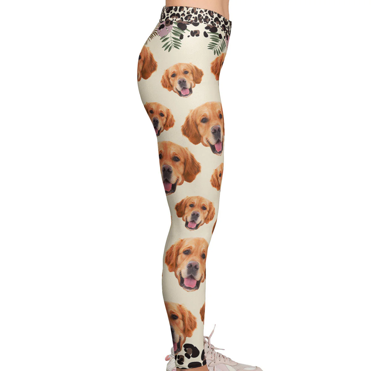 Custom Funny Dog Face - Personalized Photo Leggings - Image 4