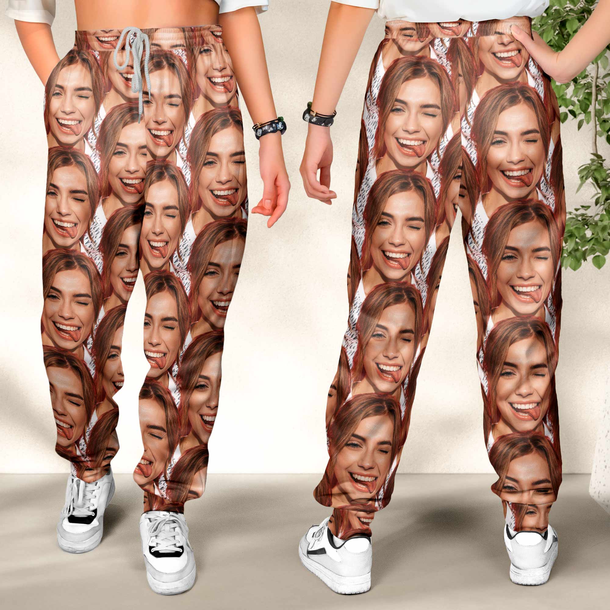 Custom Funny Moment - Christmas Time - Personalized Photo Sweatpants - Image 4
