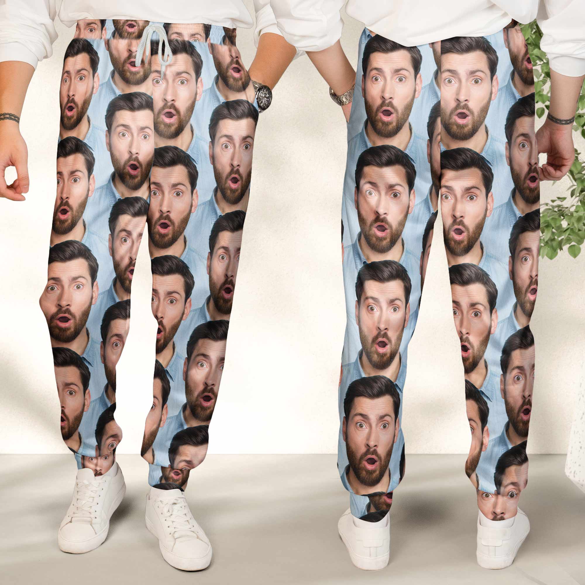 Custom Funny Moment - Christmas Time - Personalized Photo Sweatpants - Image 5