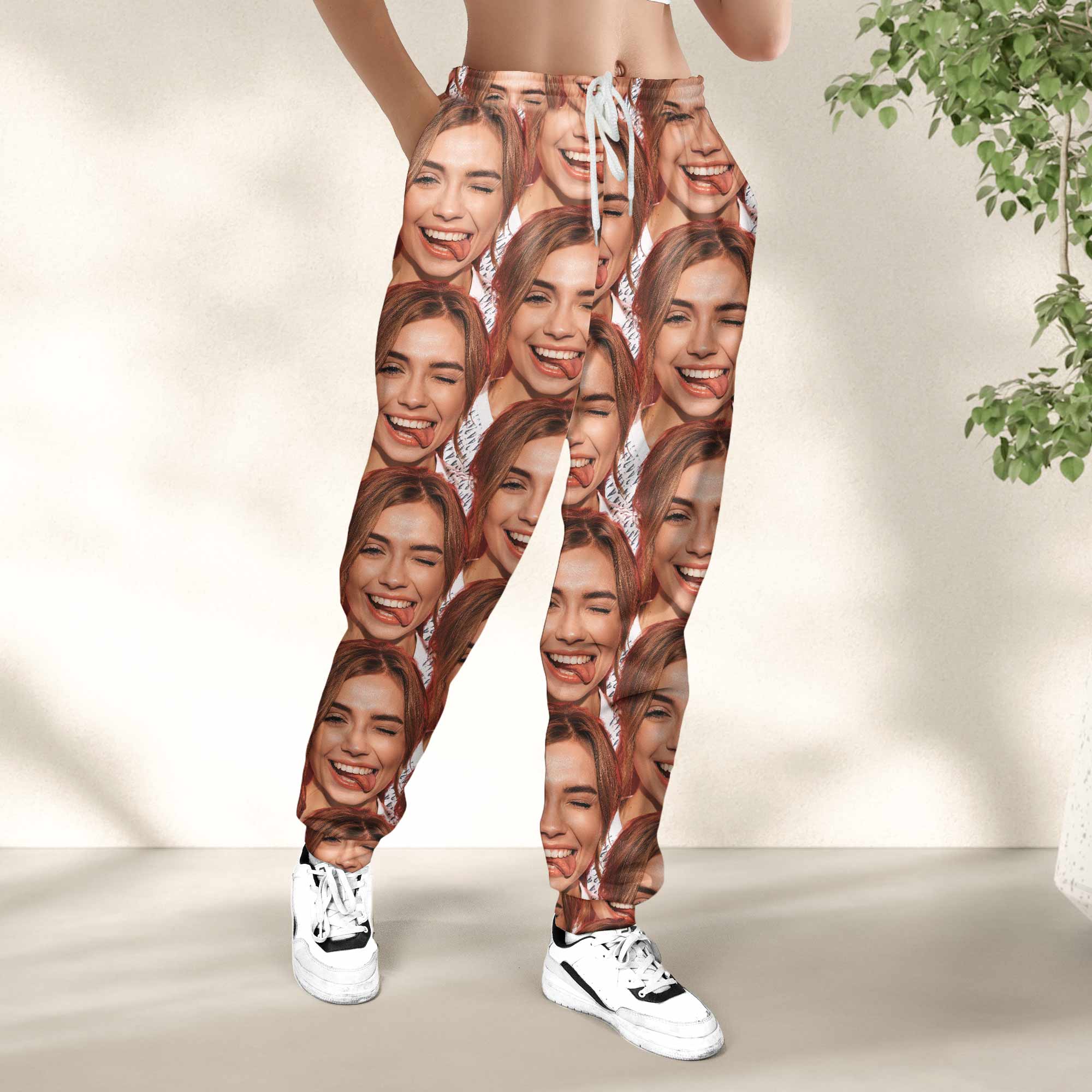 Custom Funny Moment - Christmas Time - Personalized Photo Sweatpants - Image 6