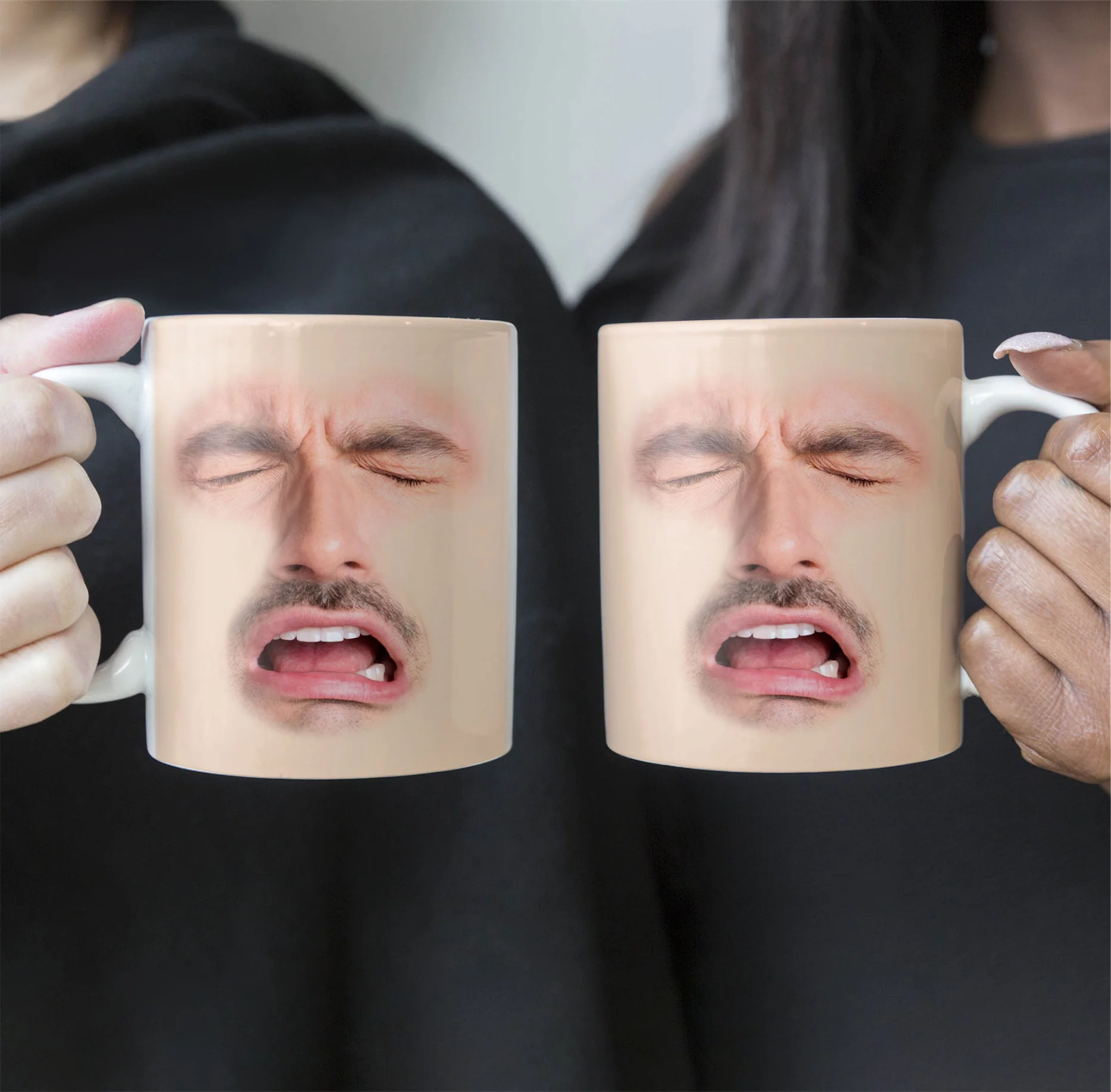 Custom Funny Face - For Coworkers, Friends, Boss, Dad - Personalized Photo Mug - Image 4
