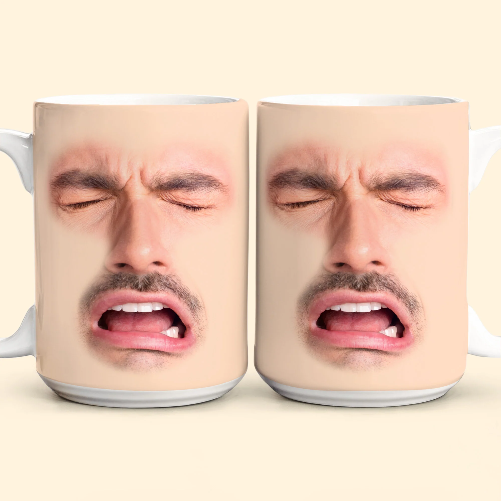 Custom Funny Face - For Coworkers, Friends, Boss, Dad - Personalized Photo Mug - Image 7