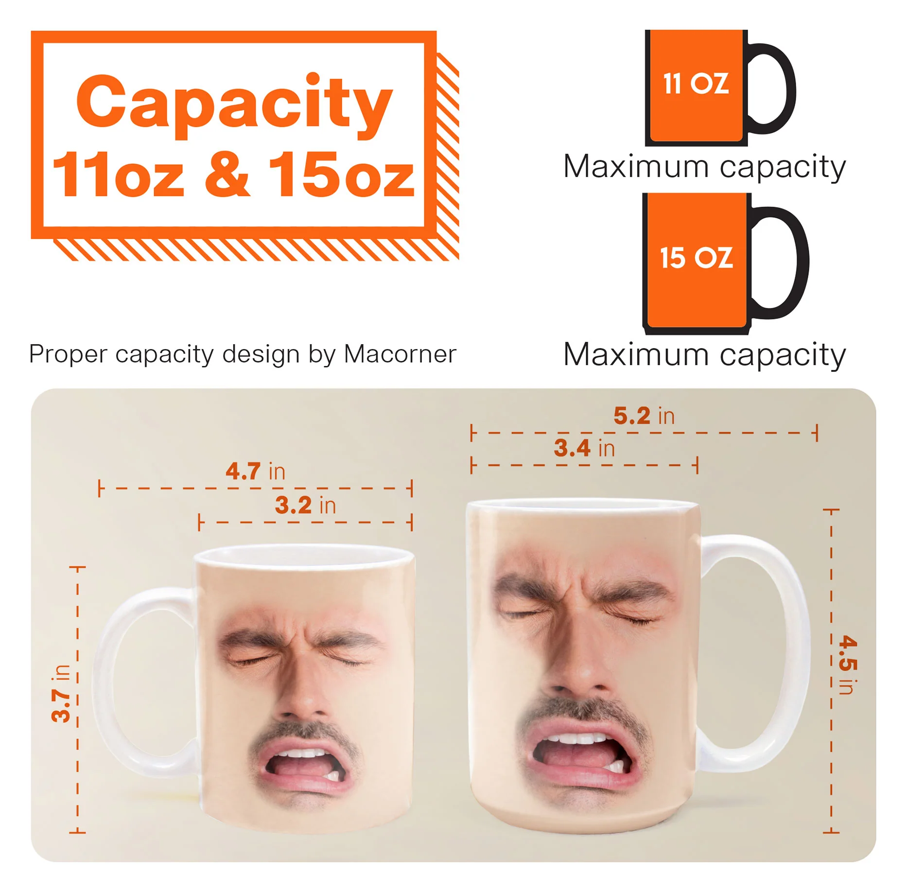 Custom Funny Face - For Coworkers, Friends, Boss, Dad - Personalized Photo Mug - Image 8
