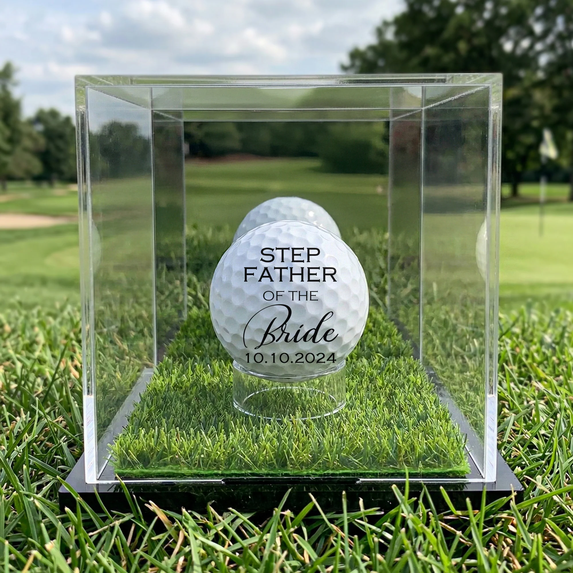Custom Golf Ball Wedding Gift - Personalized Golf Ball - Image 2