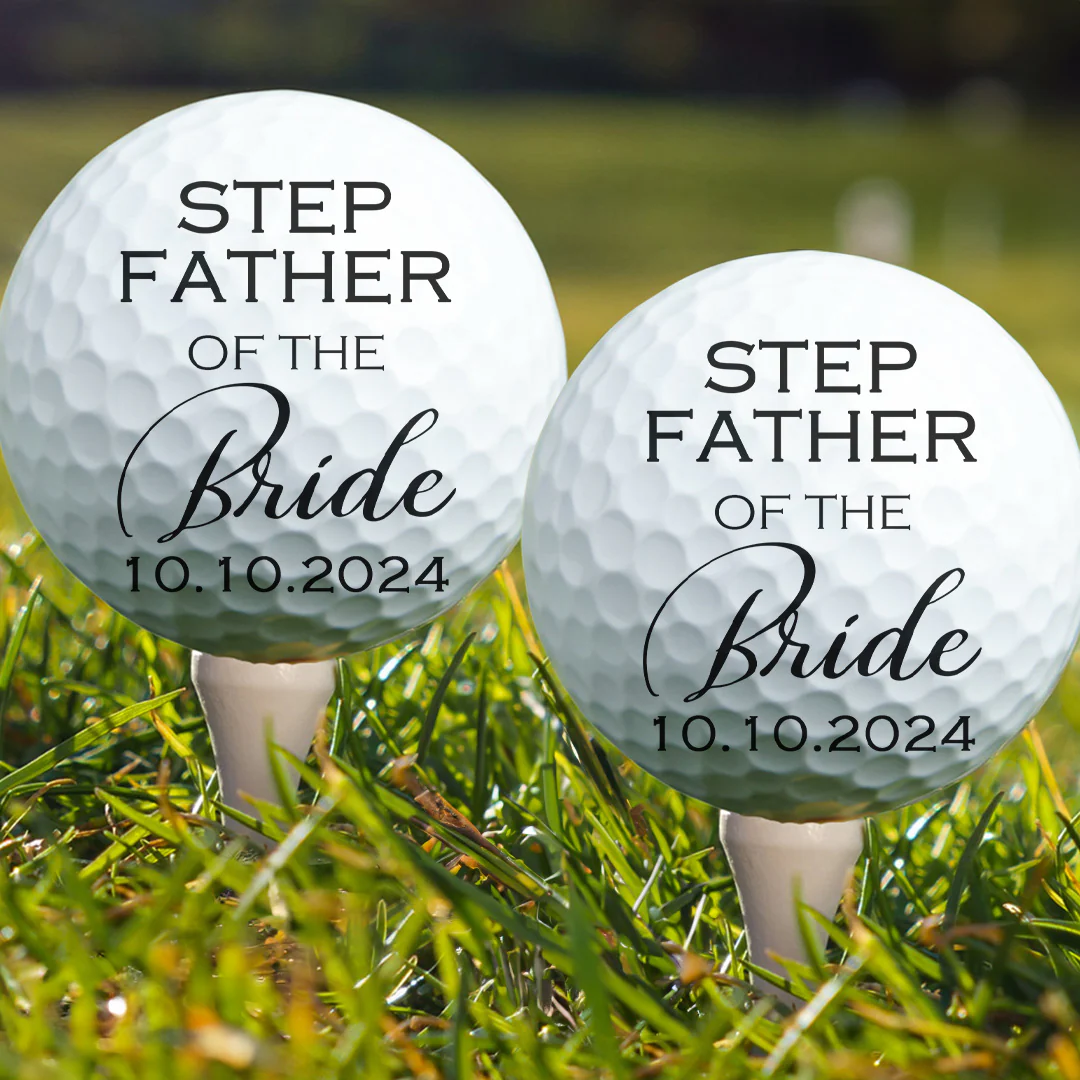 Custom Golf Ball Wedding Gift - Personalized Golf Ball - Image 3