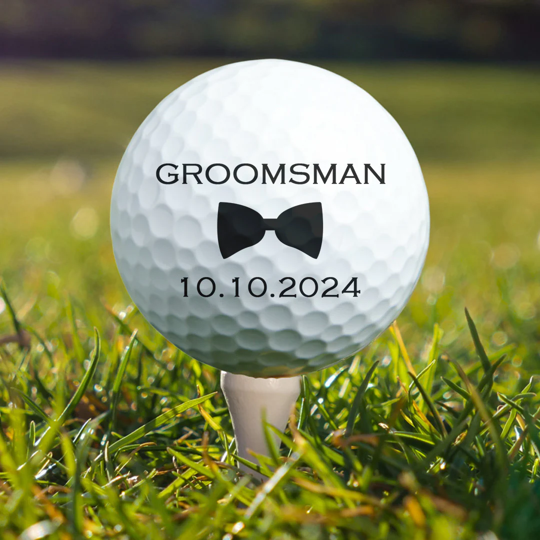 Custom Golf Ball Wedding Gift - Personalized Golf Ball - Image 5