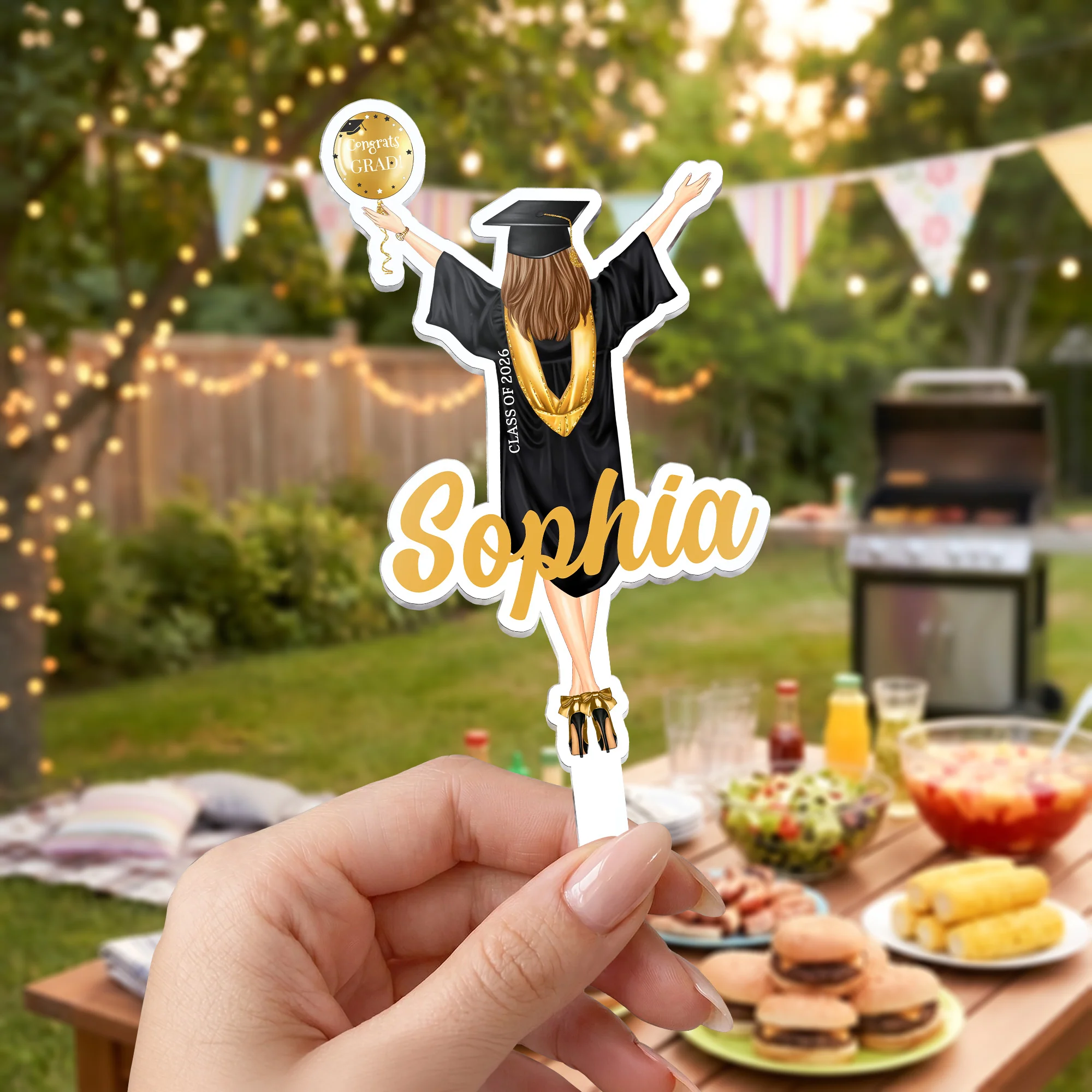 Custom Graduation - Personalized Cake Topper - Image 3