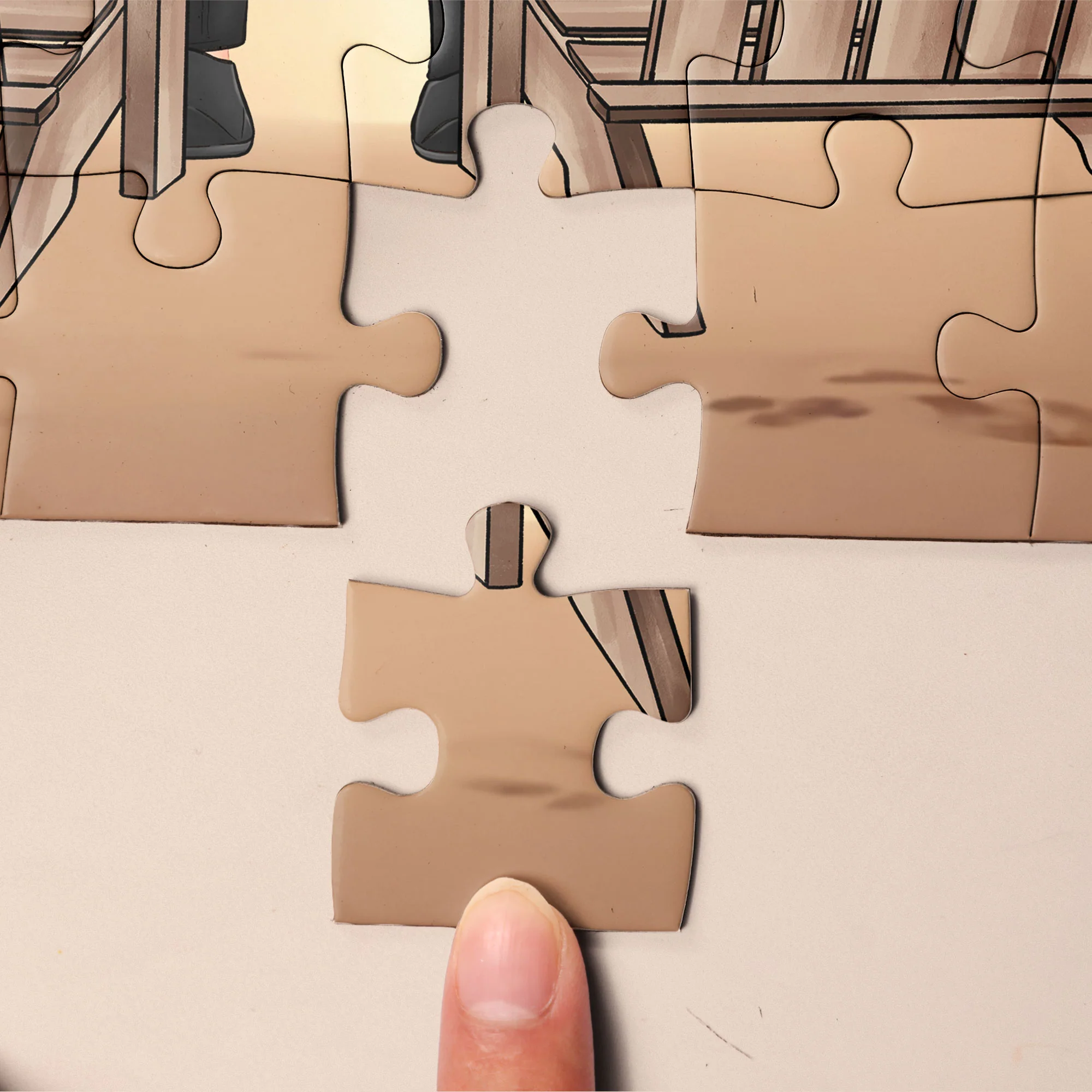 Custom Jigsaw Puzzle For Couple You And Me We Got This - Personalized Jigsaw Puzzle - Image 4
