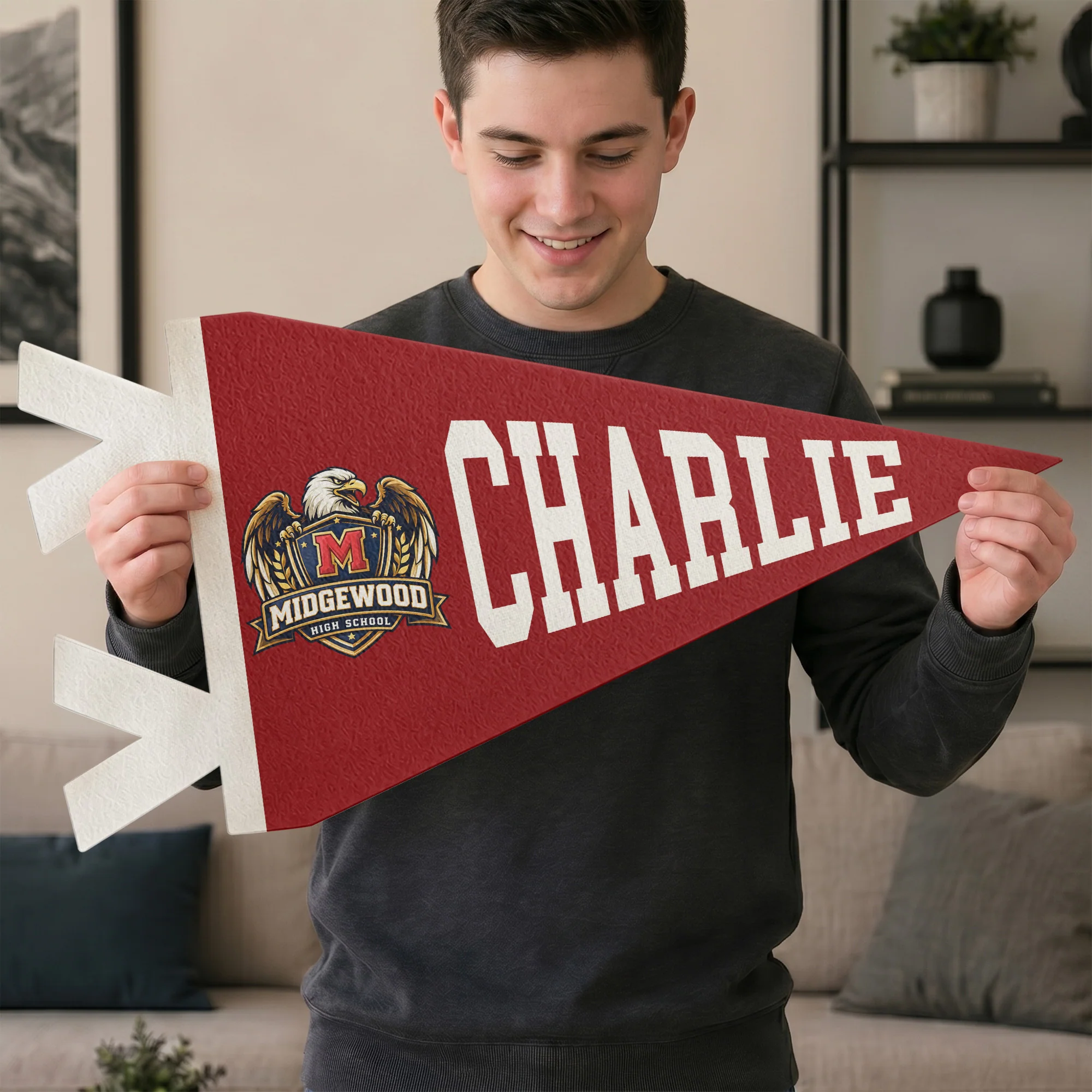 Custom Logo And Name - Personalized Pennant - Image 4