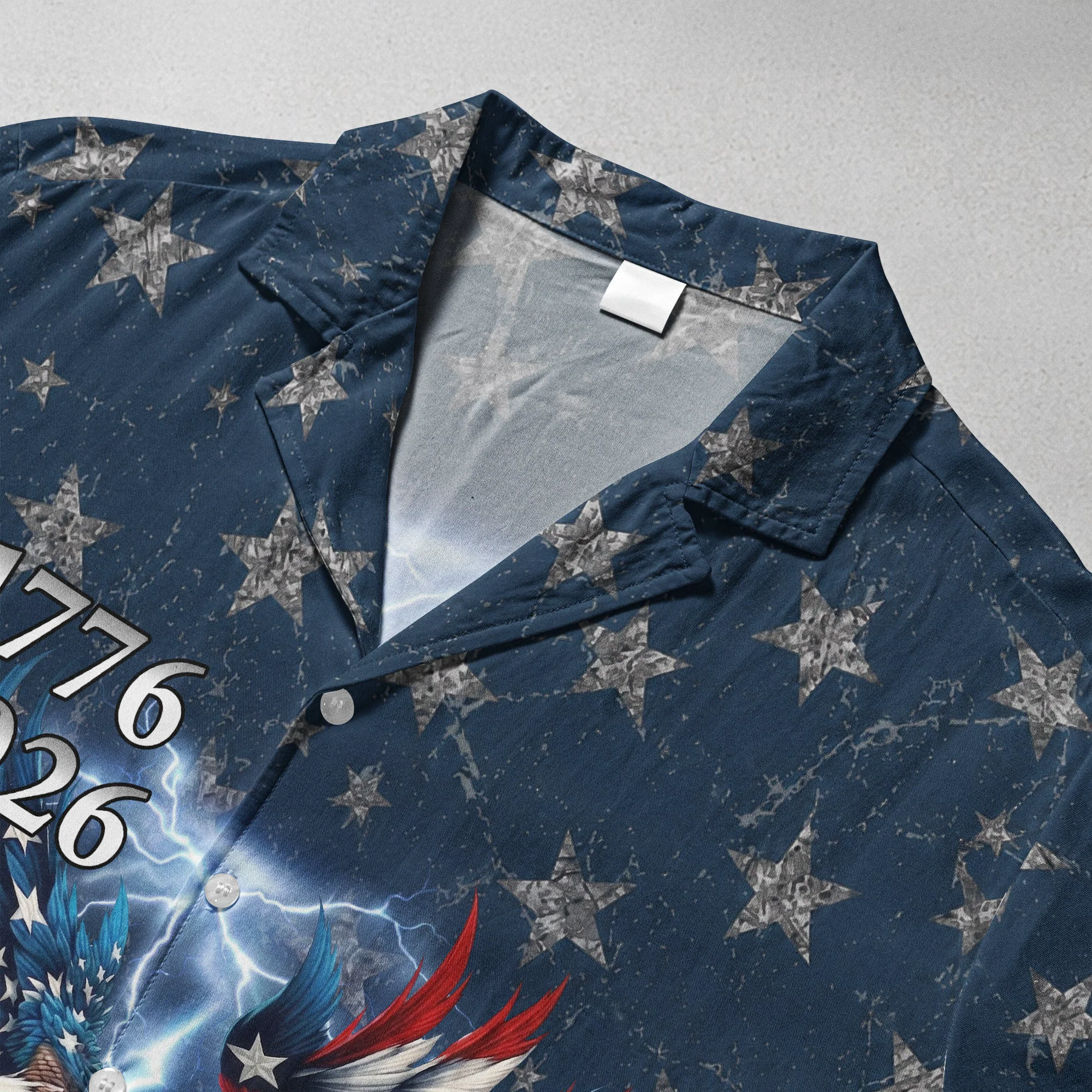 Custom Name 250 Years 1776-2026 Anniversary America Eagle - Personalized Hawaiian Shirt - Image 4