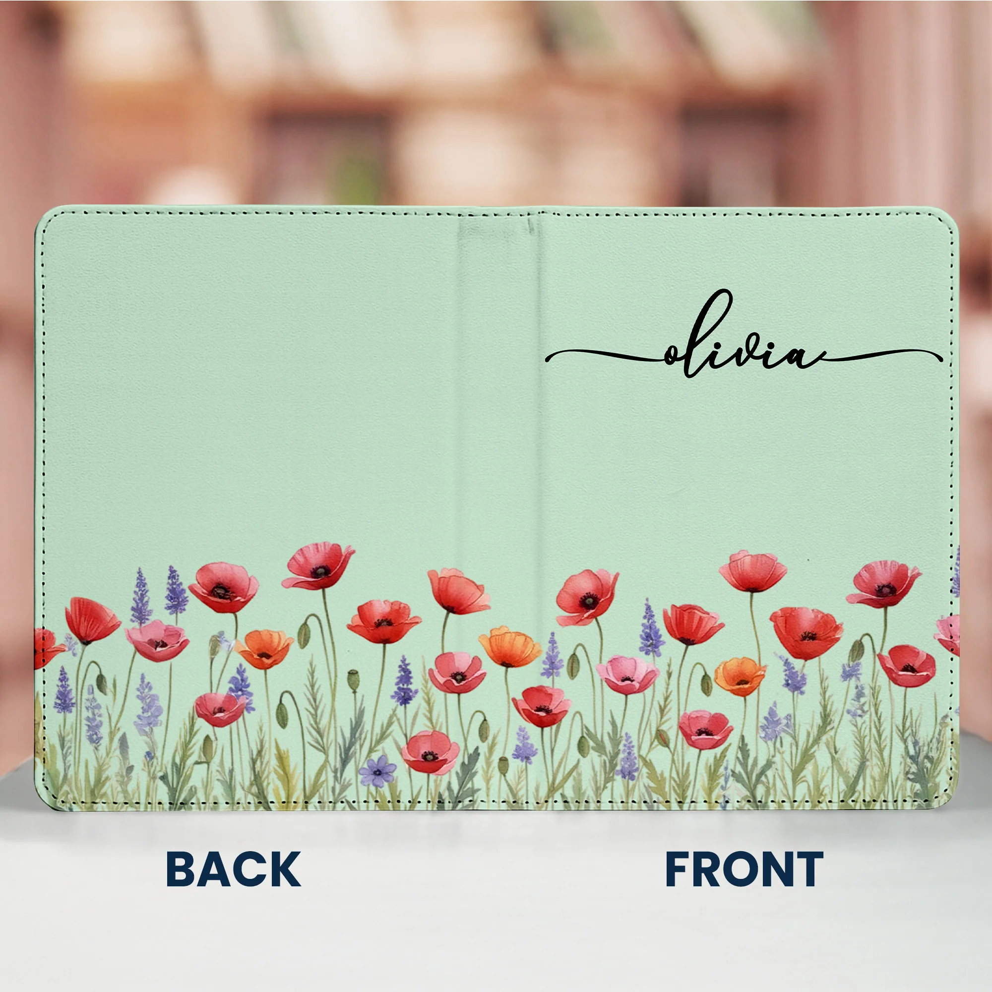Custom Name & Birth Flower Birthday Gift For Her, Sisters, Daughter, Friends - Personalized Kindle Case - Image 2