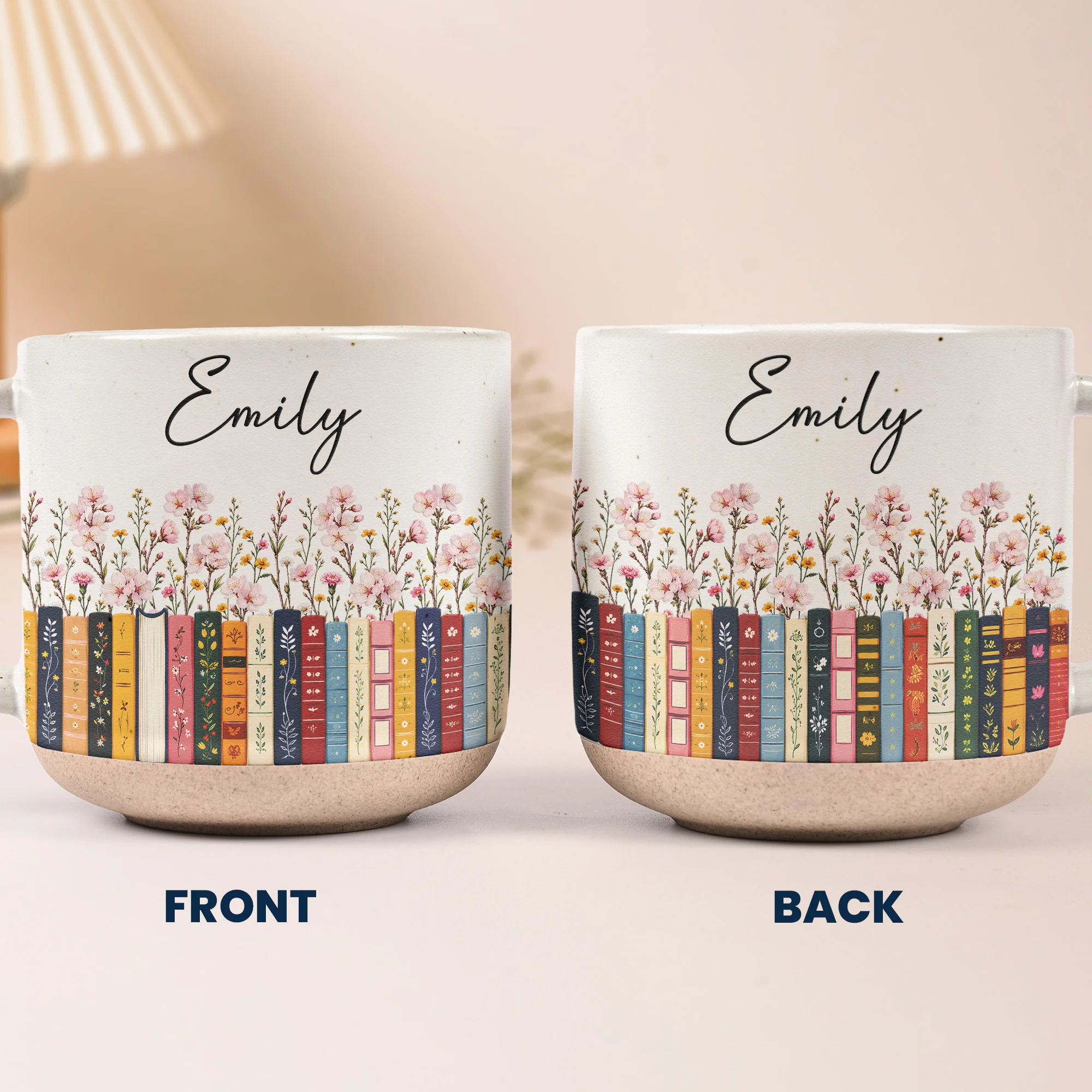 Custom Name & Birthflower For Book Lovers, Book Clubs - Personalized Mug - Image 6