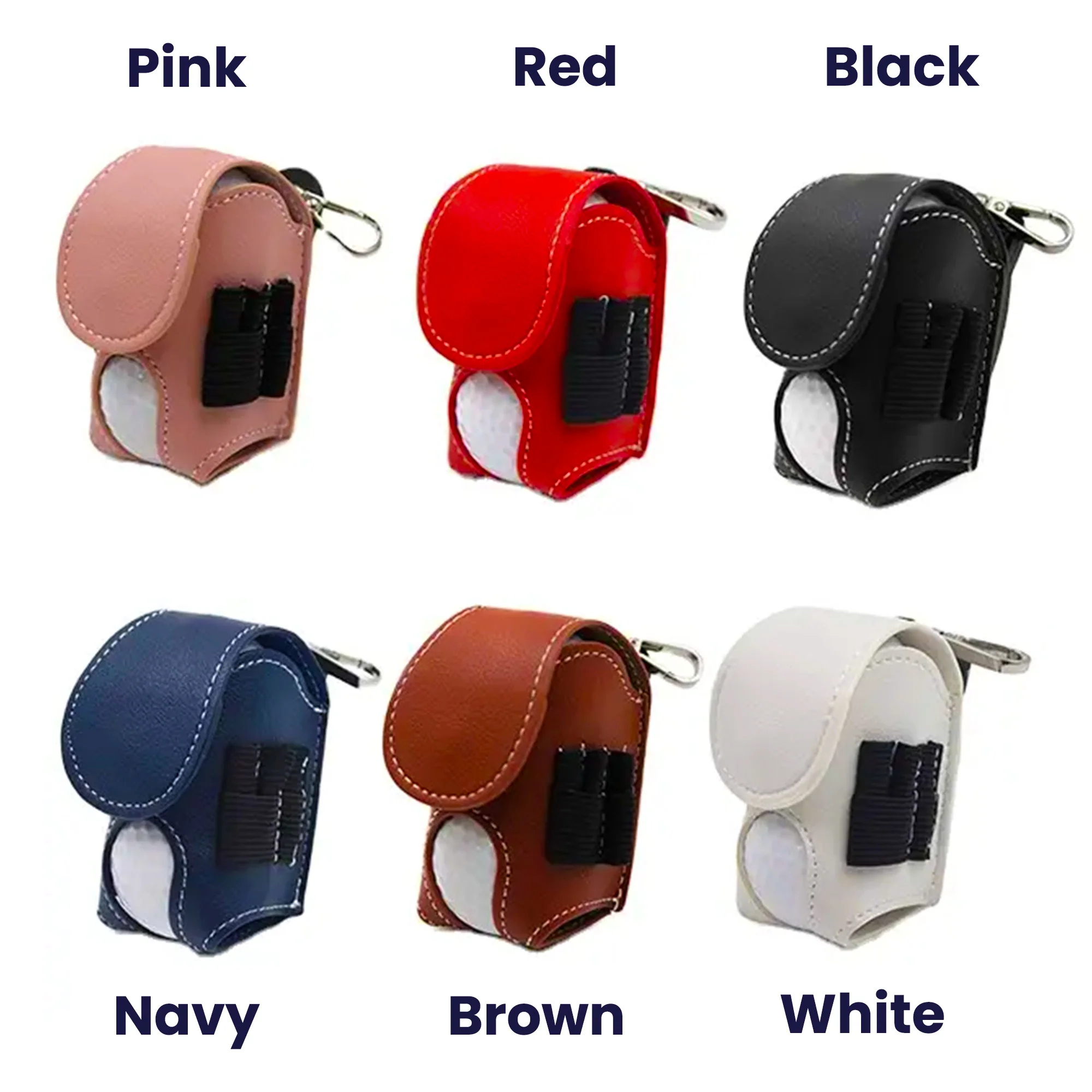 Custom Name, Initials For Him, Golf Lovers, Husband, Dad - Personalized Golf Ball Holder - Image 4