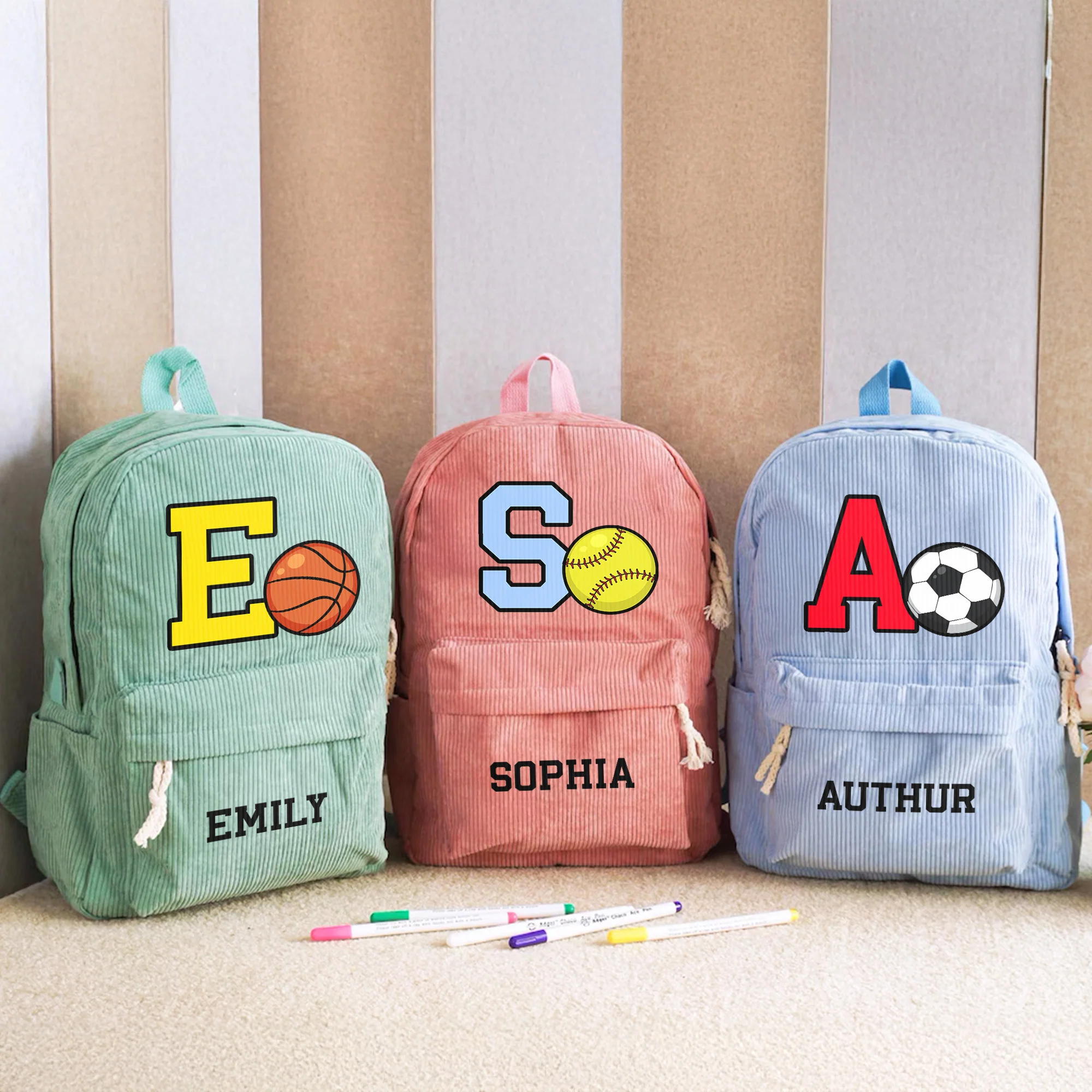 Custom Name, Sports For Back To School For Kids - Personalized Backpack - Image 2