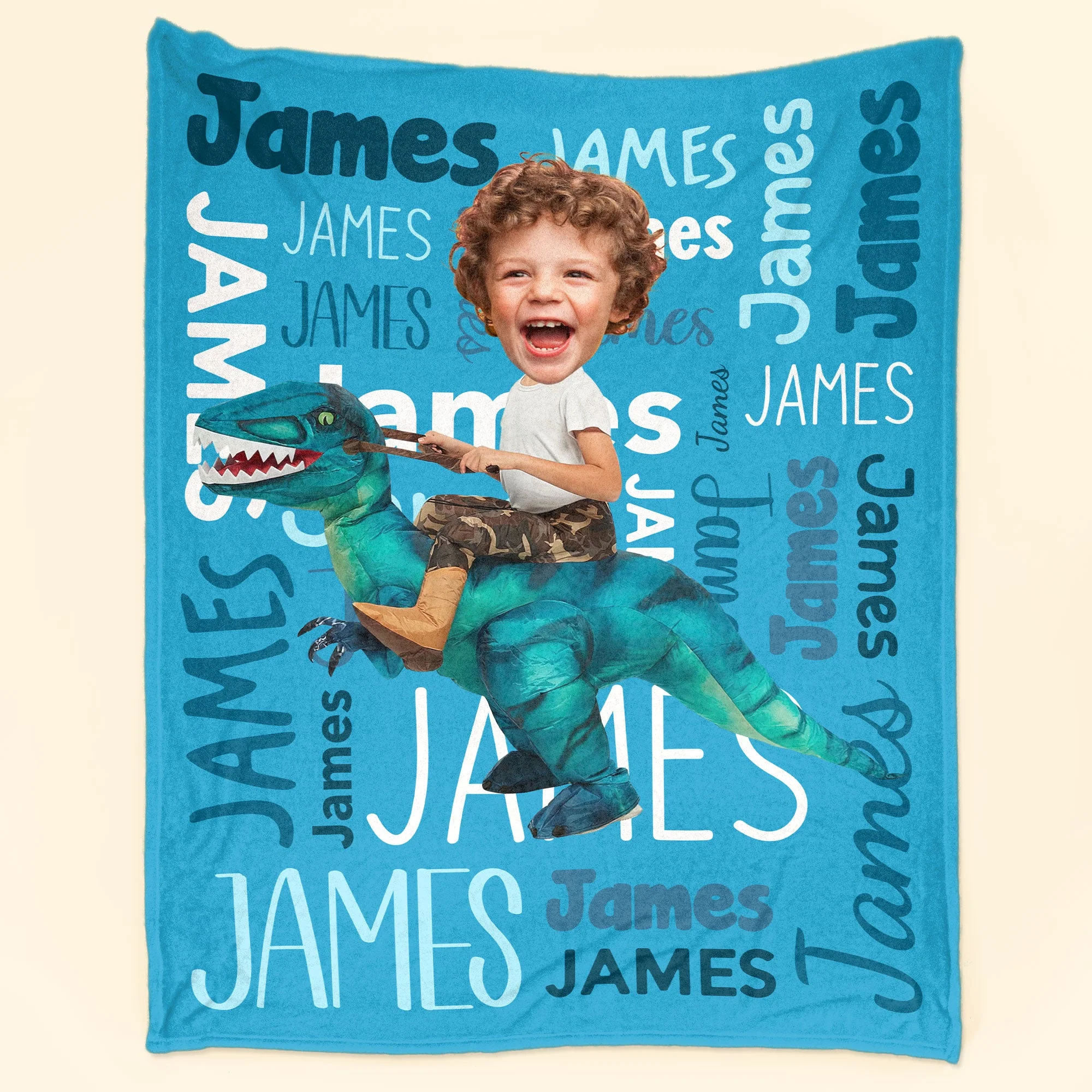 Custom Name Swaddle For Kids, Grandkids - Personalized Kid Photo Blanket - Image 4