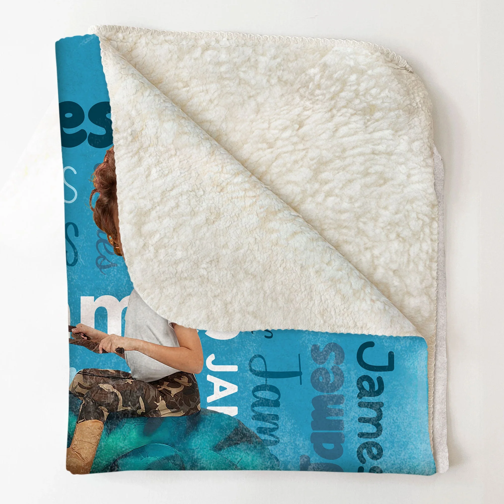 Custom Name Swaddle For Kids, Grandkids - Personalized Kid Photo Blanket - Image 7