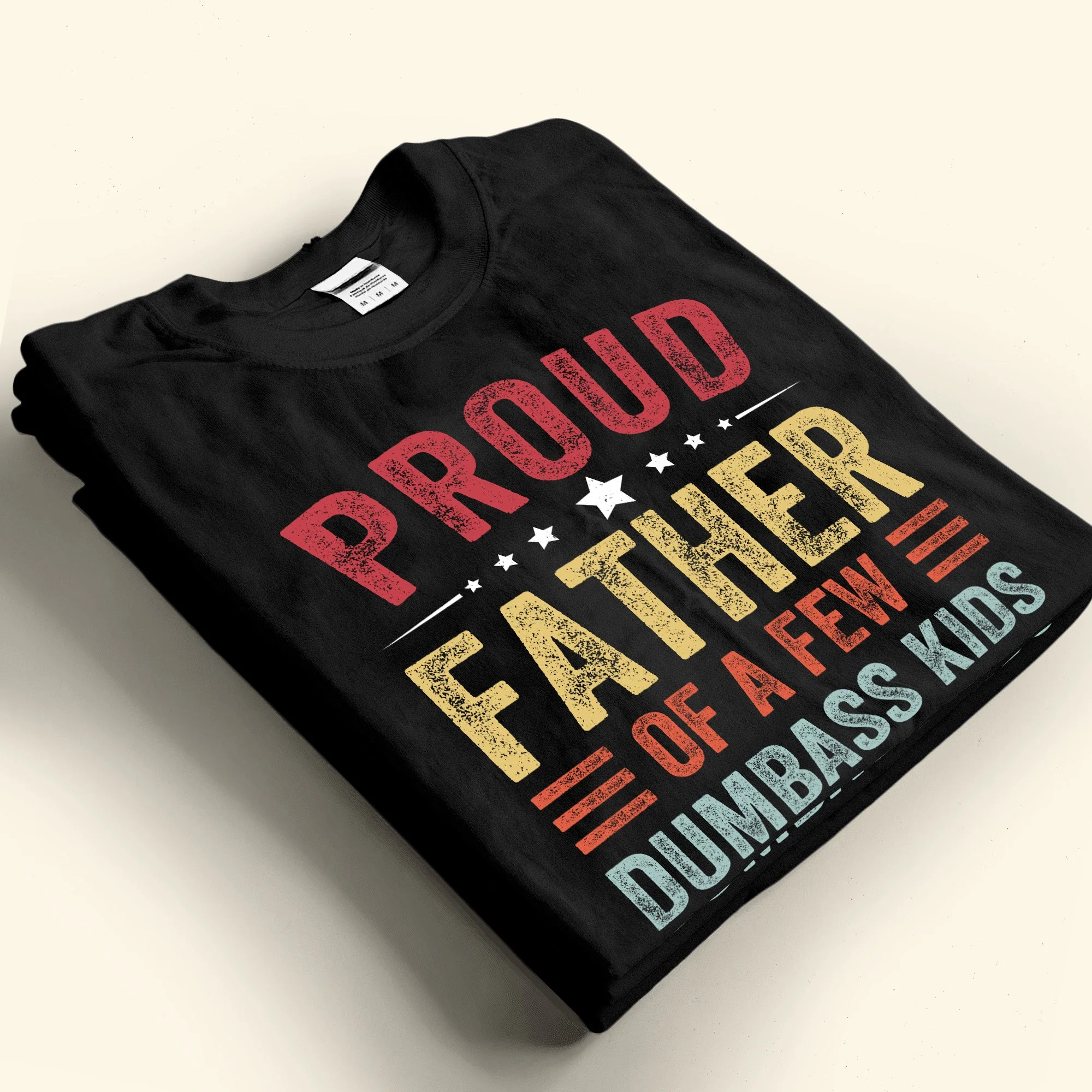 Custom Names Gift For Dad Proud Father - Personalized Shirt - Image 3