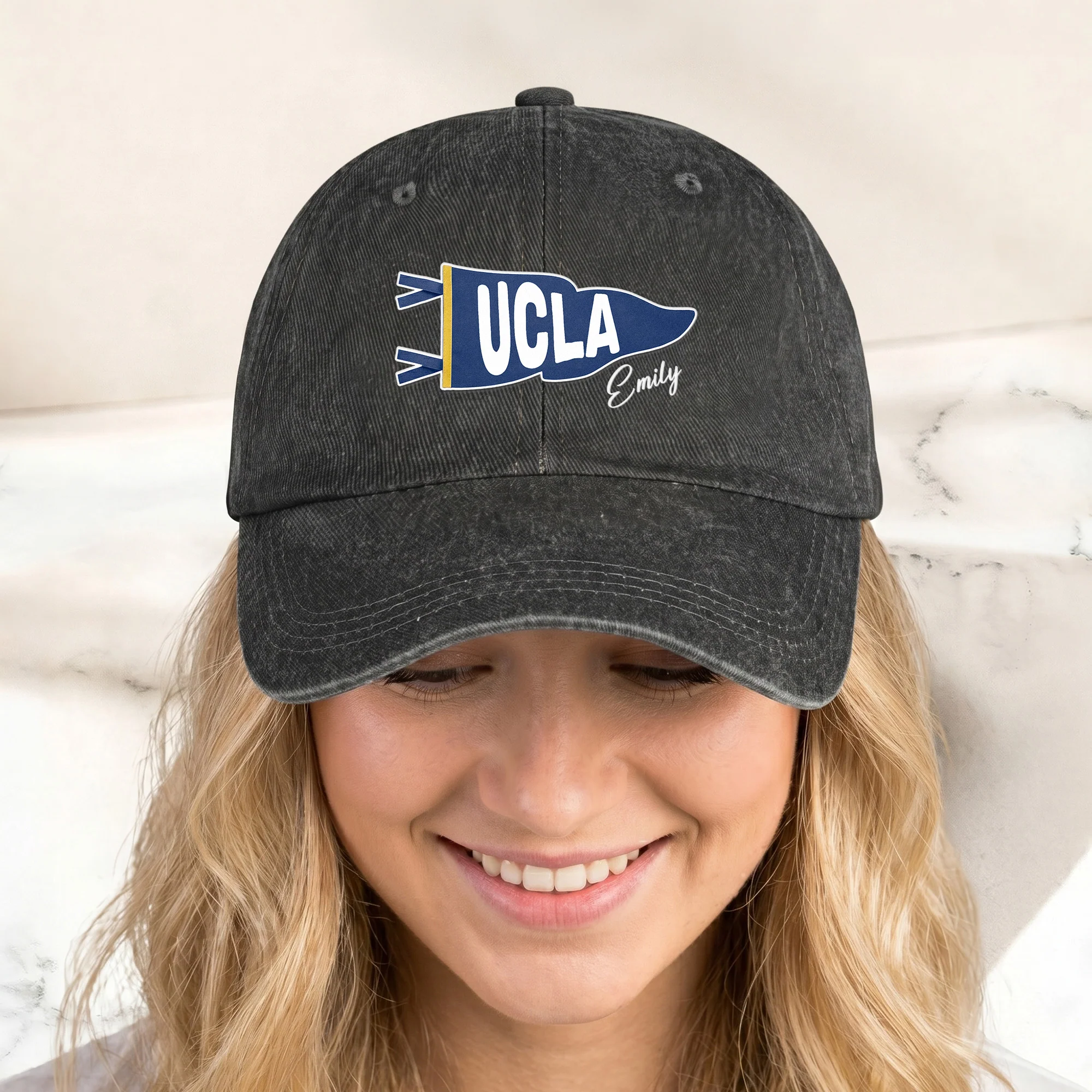 Custom Pennant Flag School Spirit - Personalized Cap - Image 3