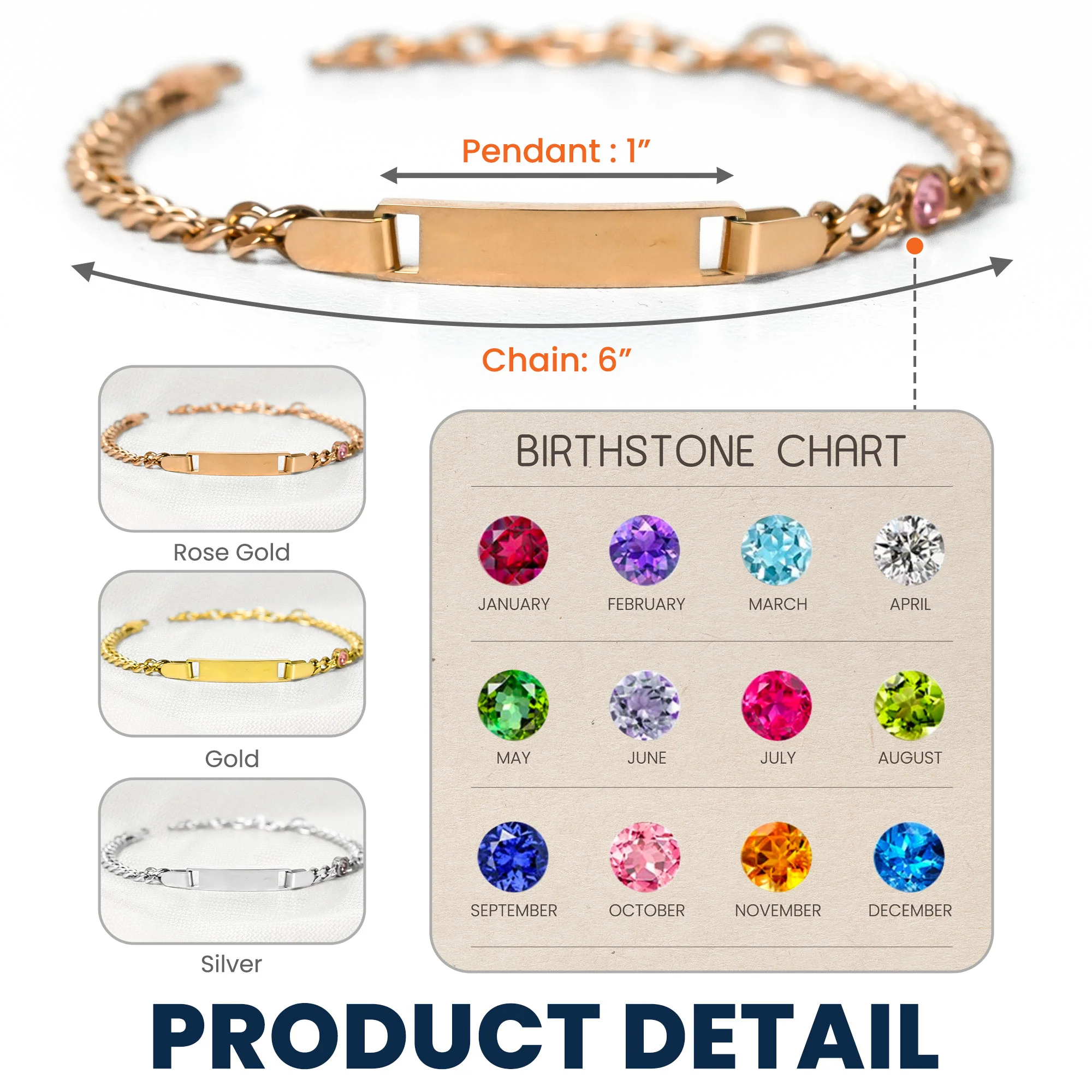 Custom Pet Name Bracelet - Personalized Stainless Steel Engraved Name Bracelet - Image 5