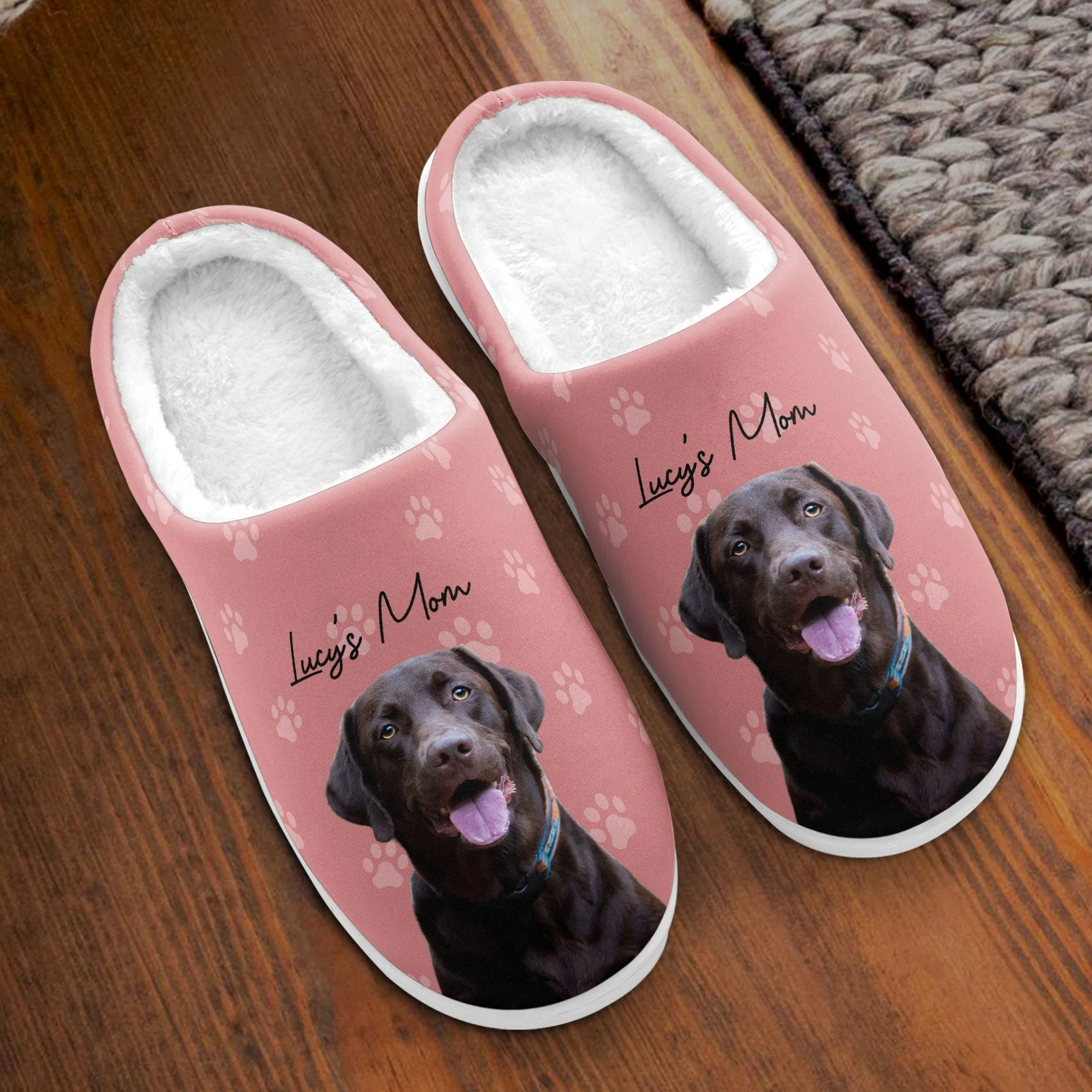 Custom Pet Photo Gift For Dog Lovers - Personalized Photo Slippers - Image 2