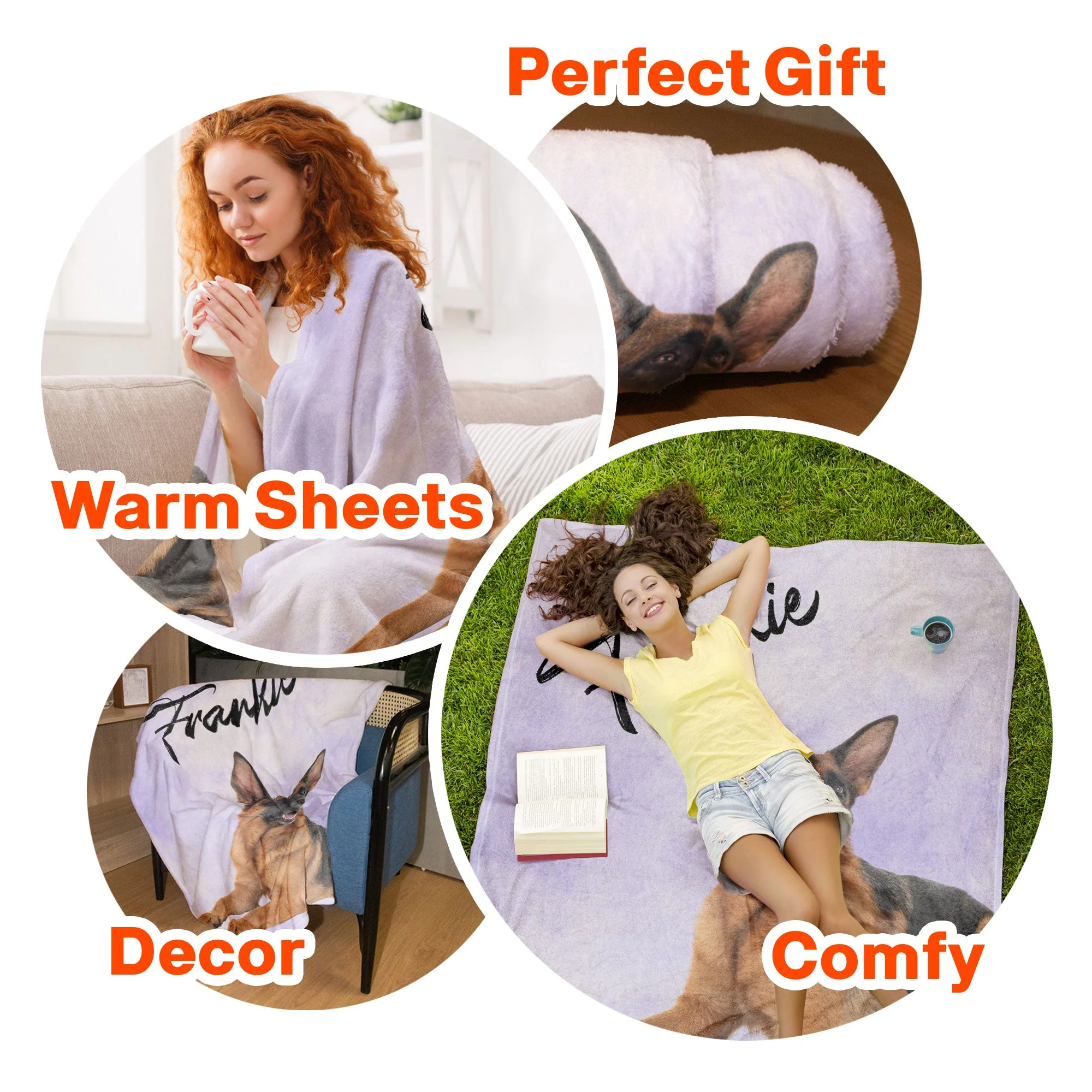 Custom Pet Photo - Personalized Photo Blanket - Image 3