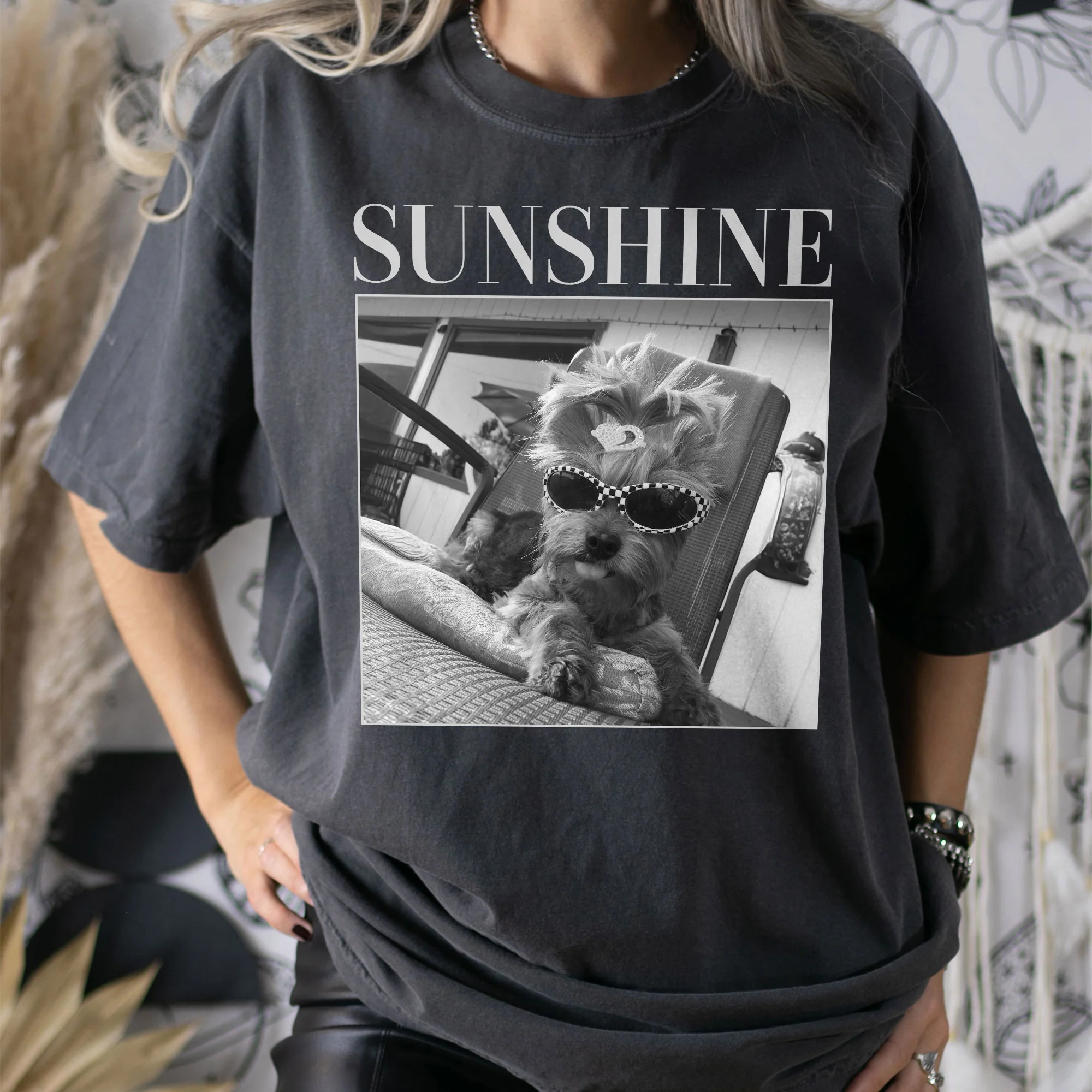 Custom Pet Photo - Personalized Photo Comfort Tee - Image 4
