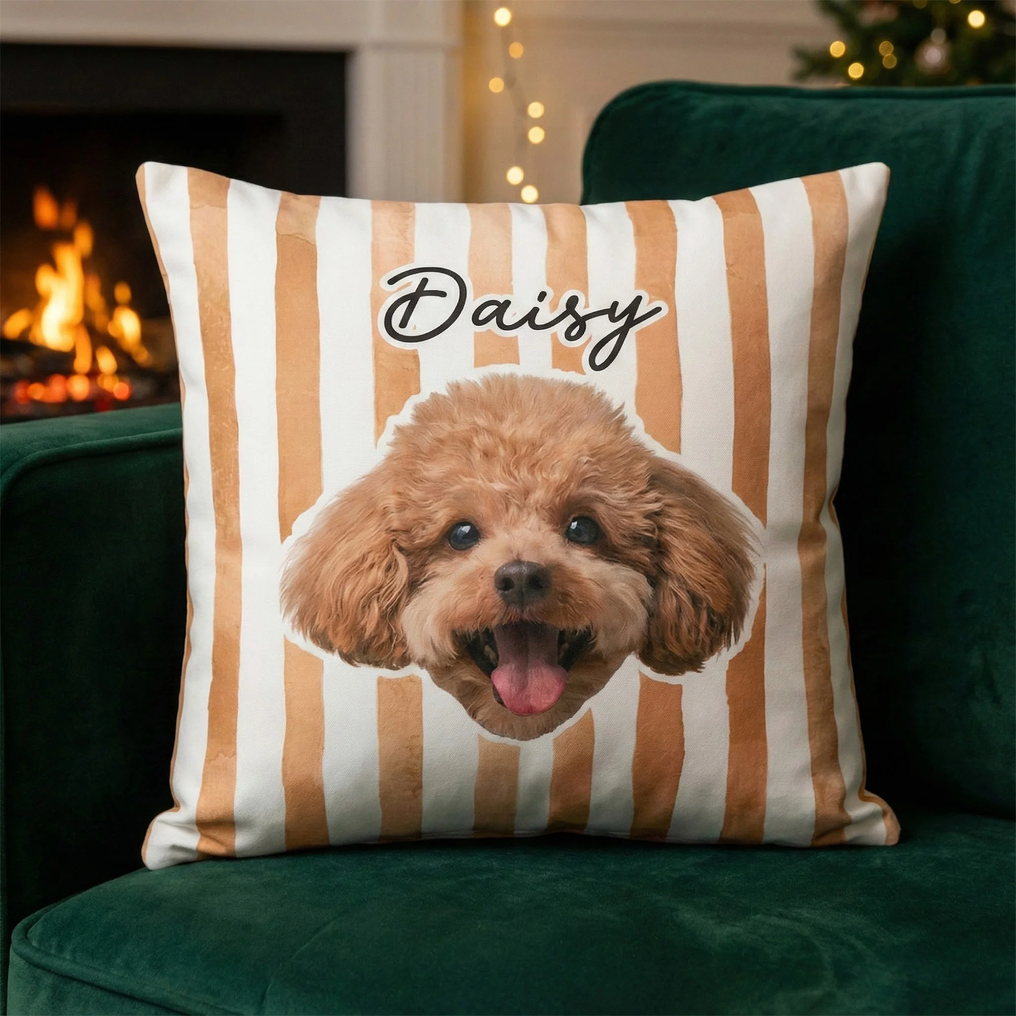 Custom Pet Portrait Dog Lover Cat Lover Gift - Personalized Photo Pillow (Insert Included) - Image 2