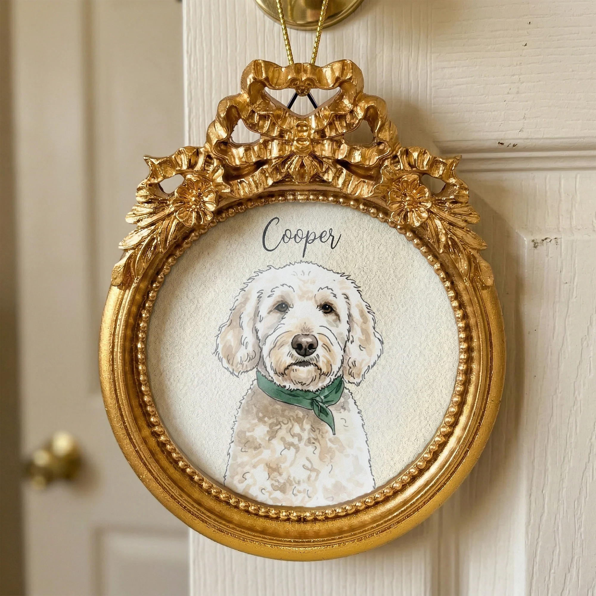 Custom Pet Portrait Watercolor Gift For Dog Lovers, Cat Lovers - Personalized Photo Frame - Image 2