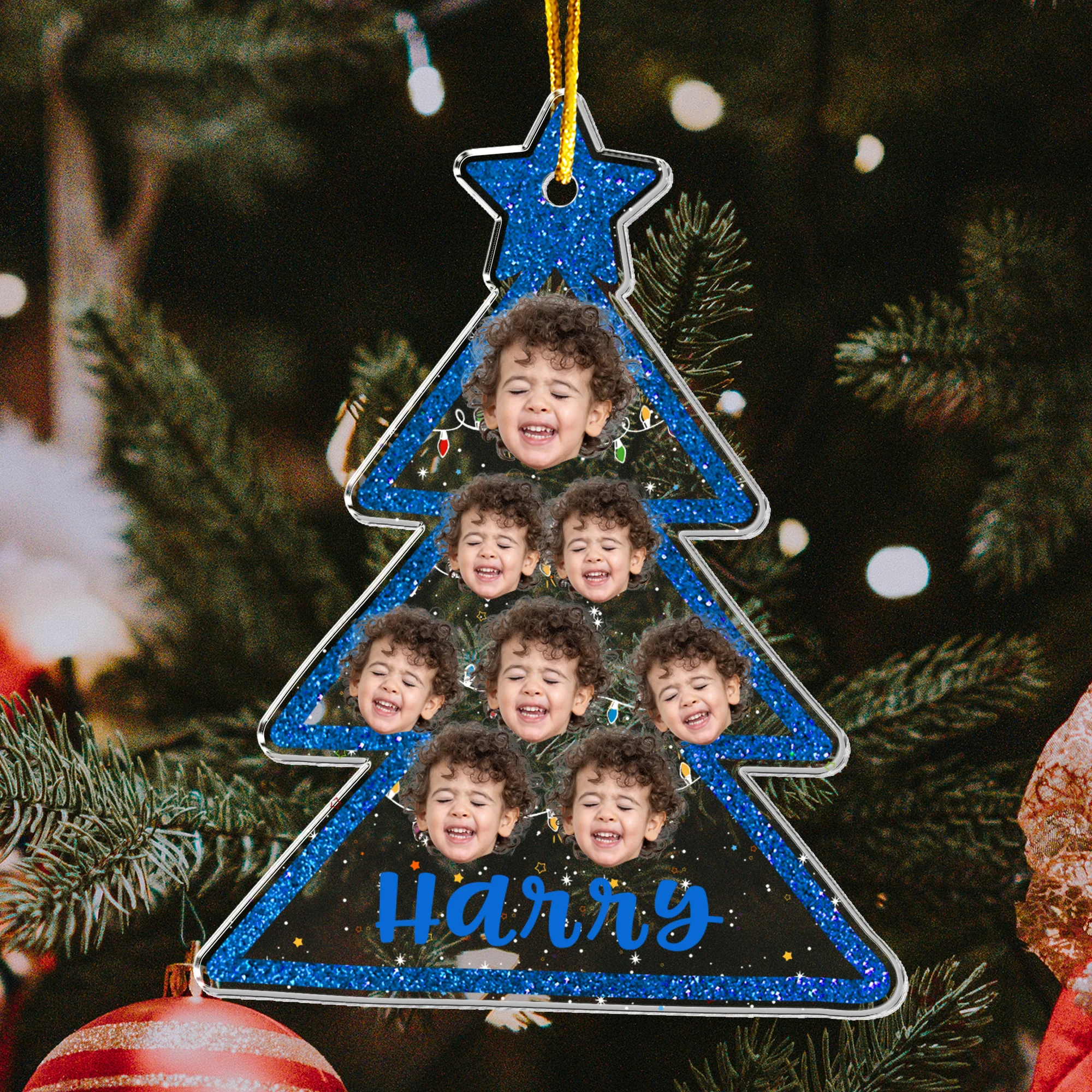 Custom Photo Christmas Tree - Personalized Acrylic Photo Ornament - Image 7