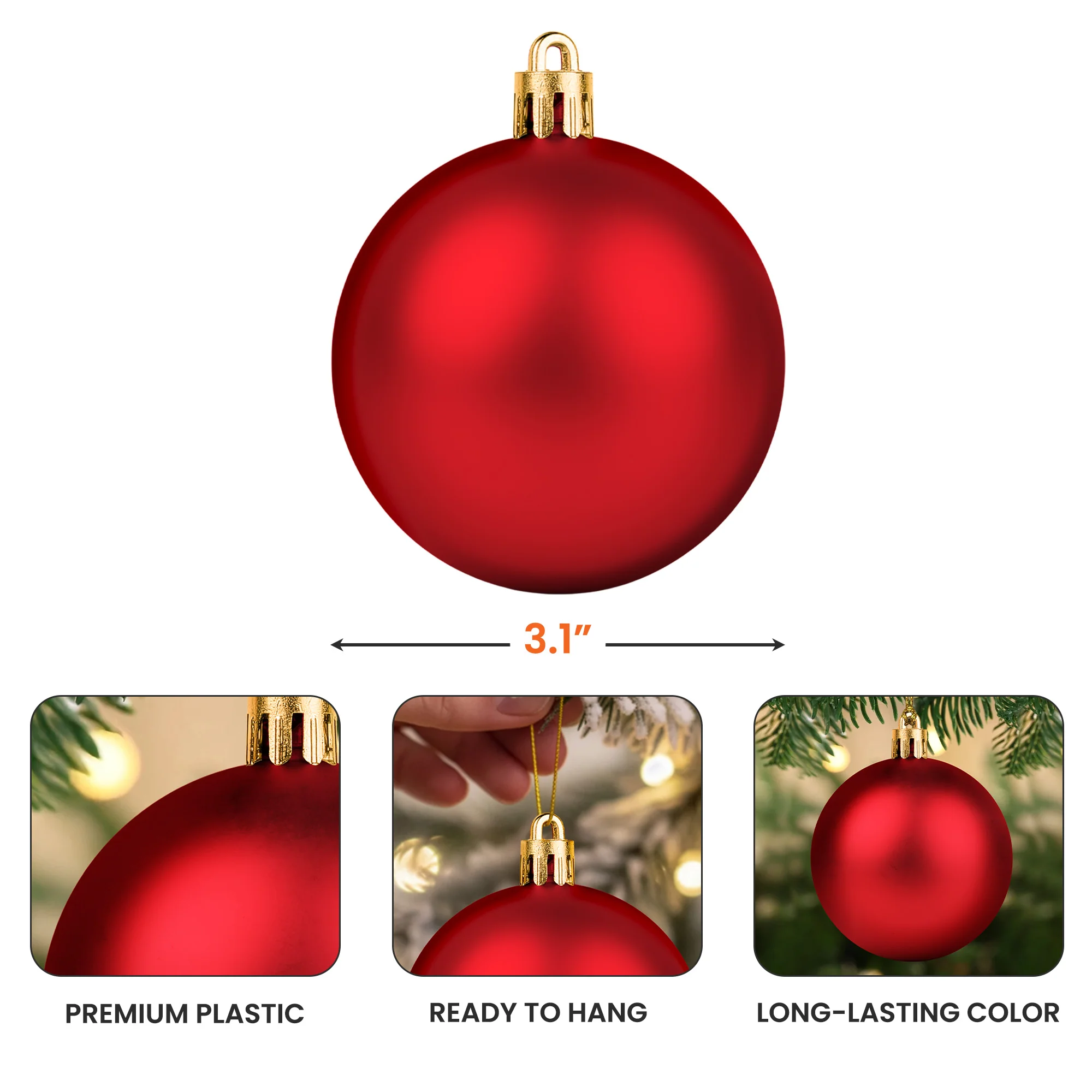Custom Photo Family, Pet Lovers, Kids, Vintage Christmas - Personalized Ball Photo Ornament - Image 7