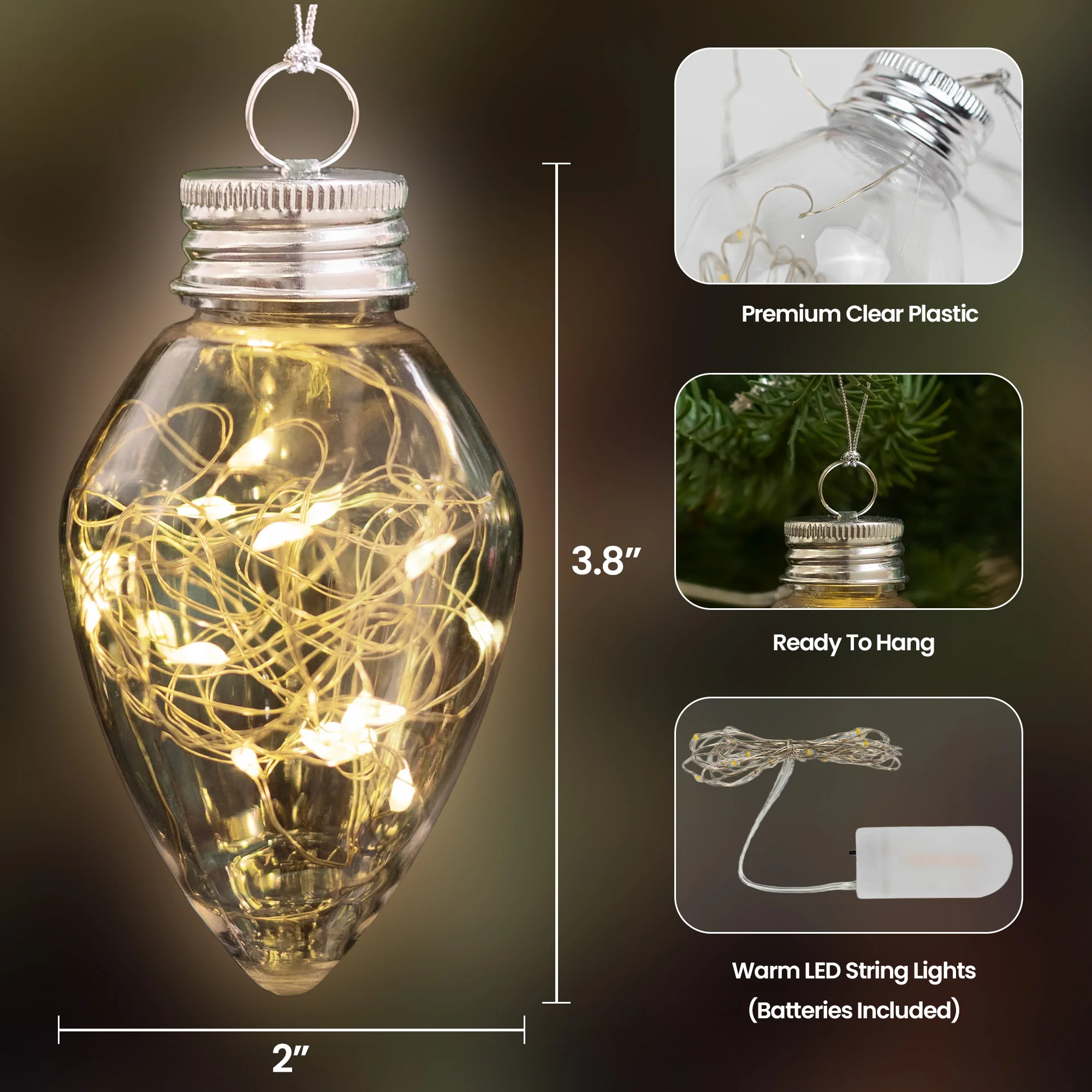 Custom Photo For Family, Kids, Pet Lovers - Christmas Bulk Gifts - Personalized Photo LED Christmas Light - Image 6