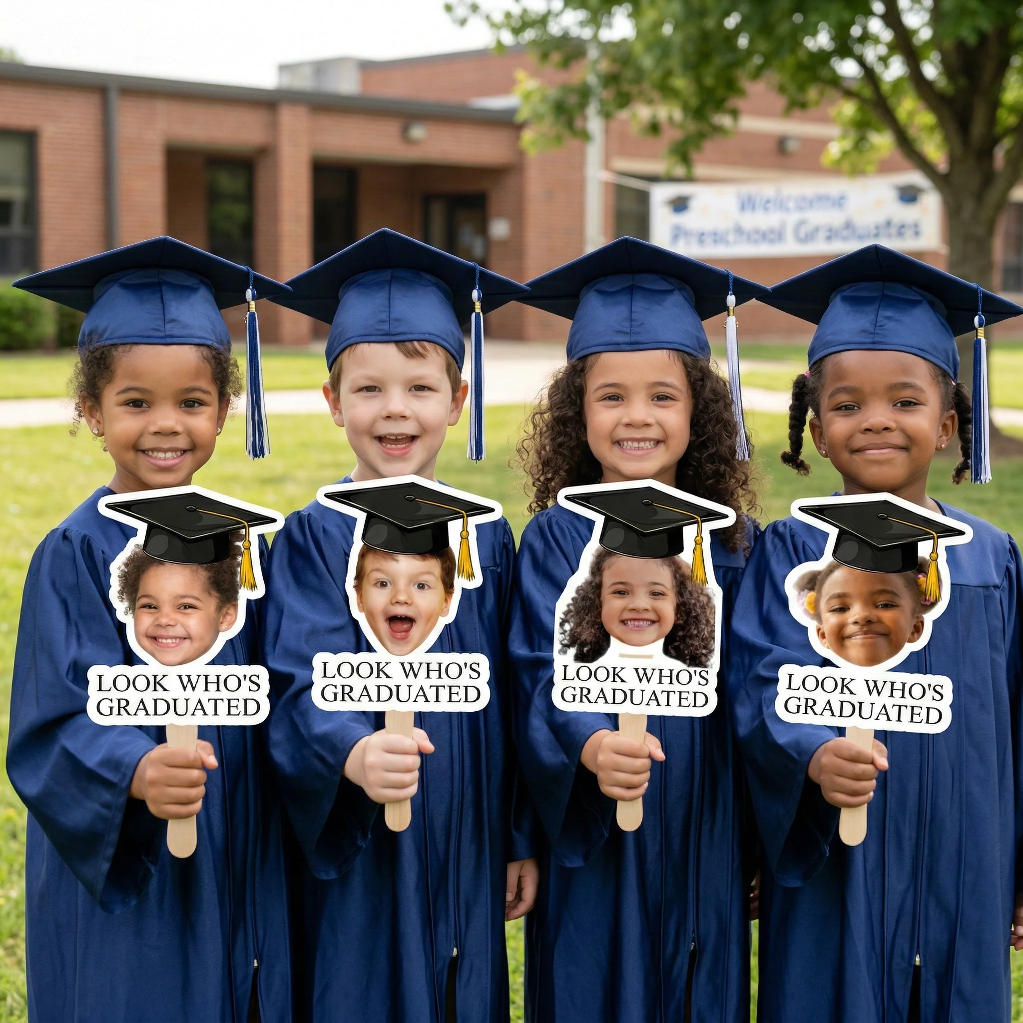 Custom Photo Graduation Gifts - Personalized Graduation Fan - Image 2