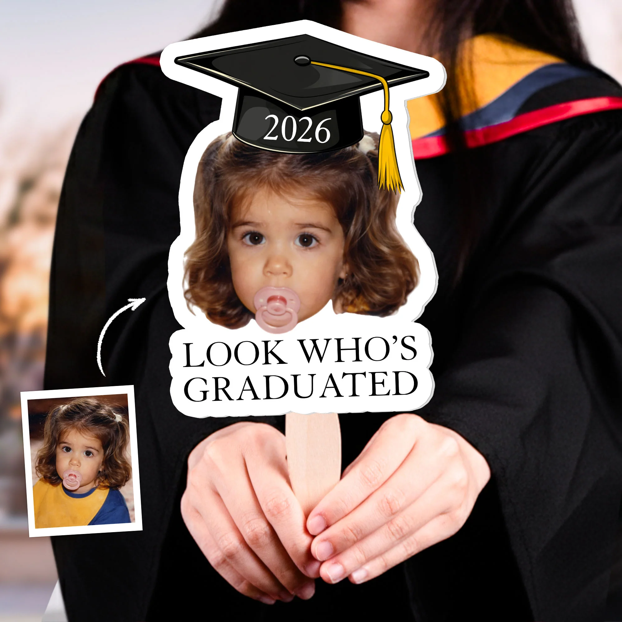 Custom Photo Graduation Gifts - Personalized Graduation Fan - Image 5