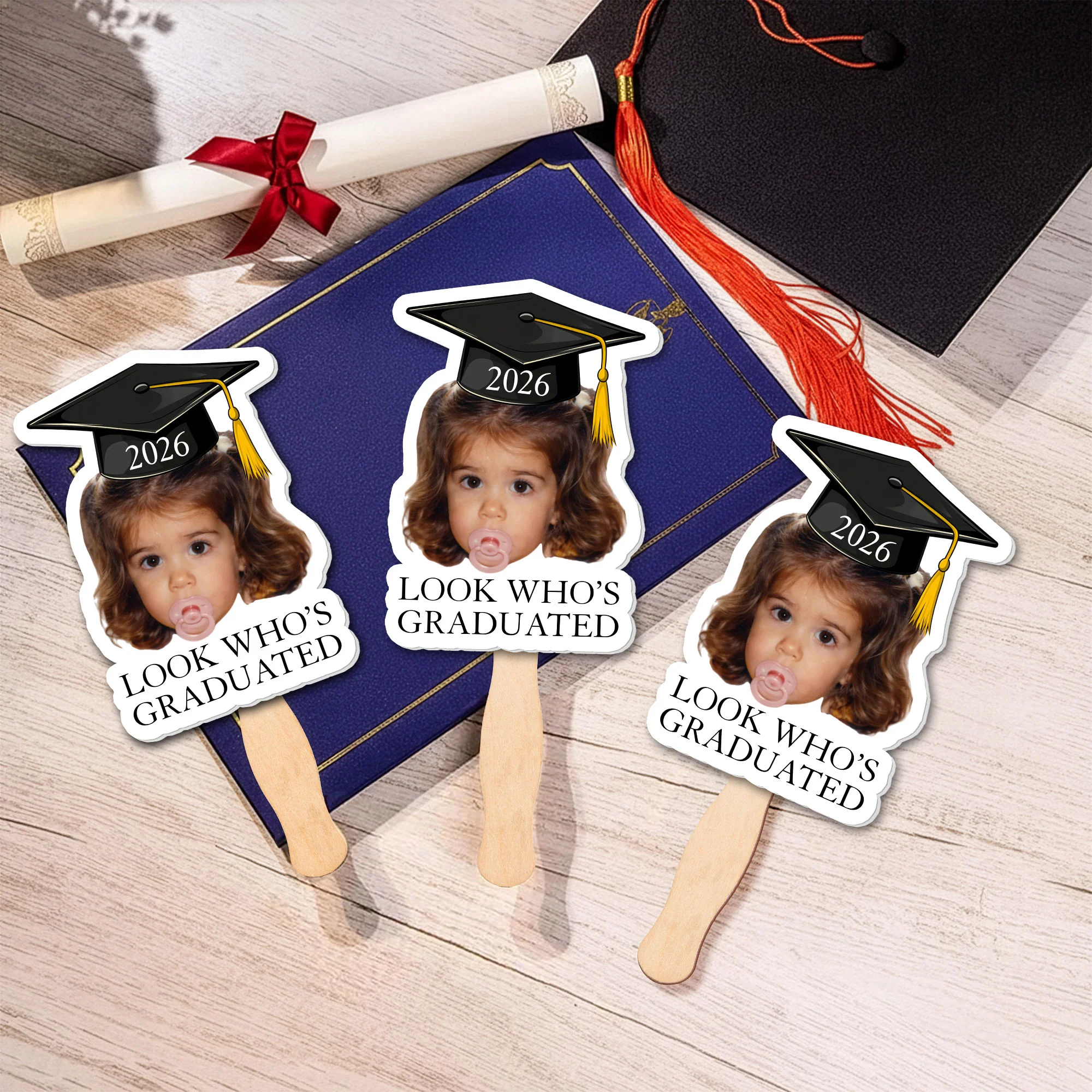Custom Photo Graduation Gifts - Personalized Graduation Fan - Image 7