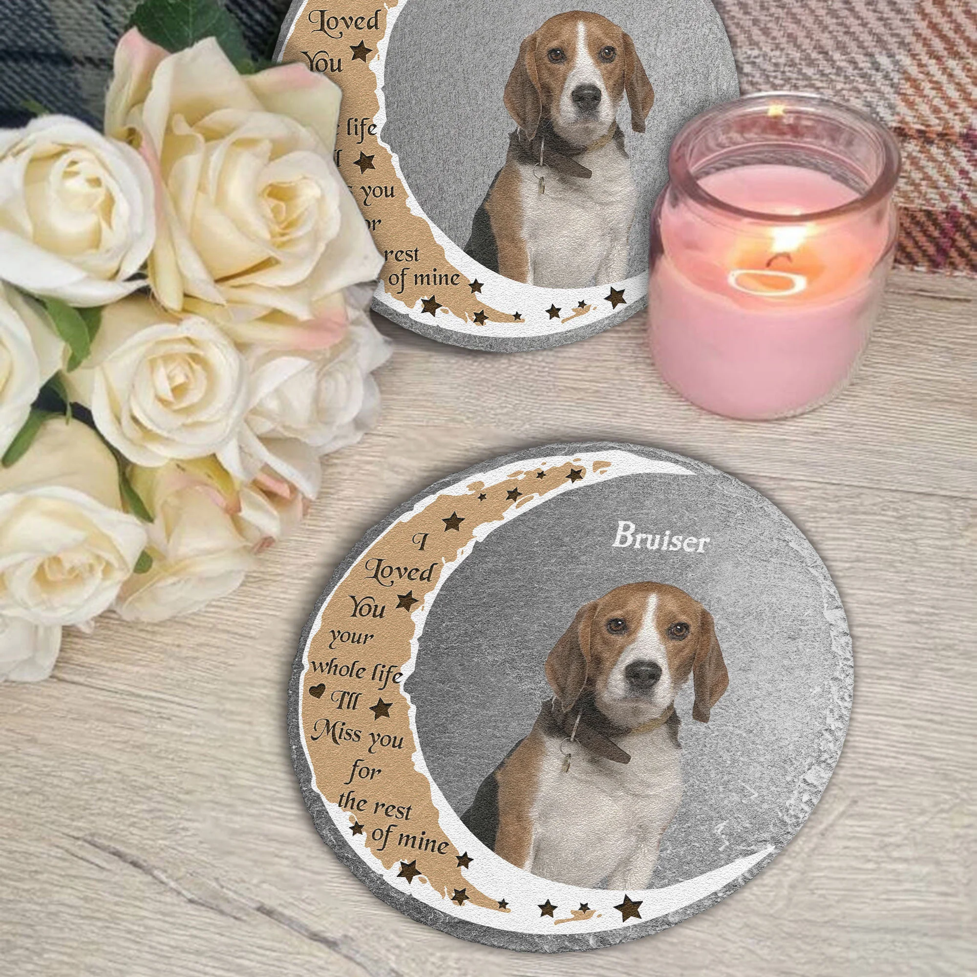 Custom Photo Pet Loss I Loved You Your Whole Life - Personalized Photo Garden Stone - Image 2