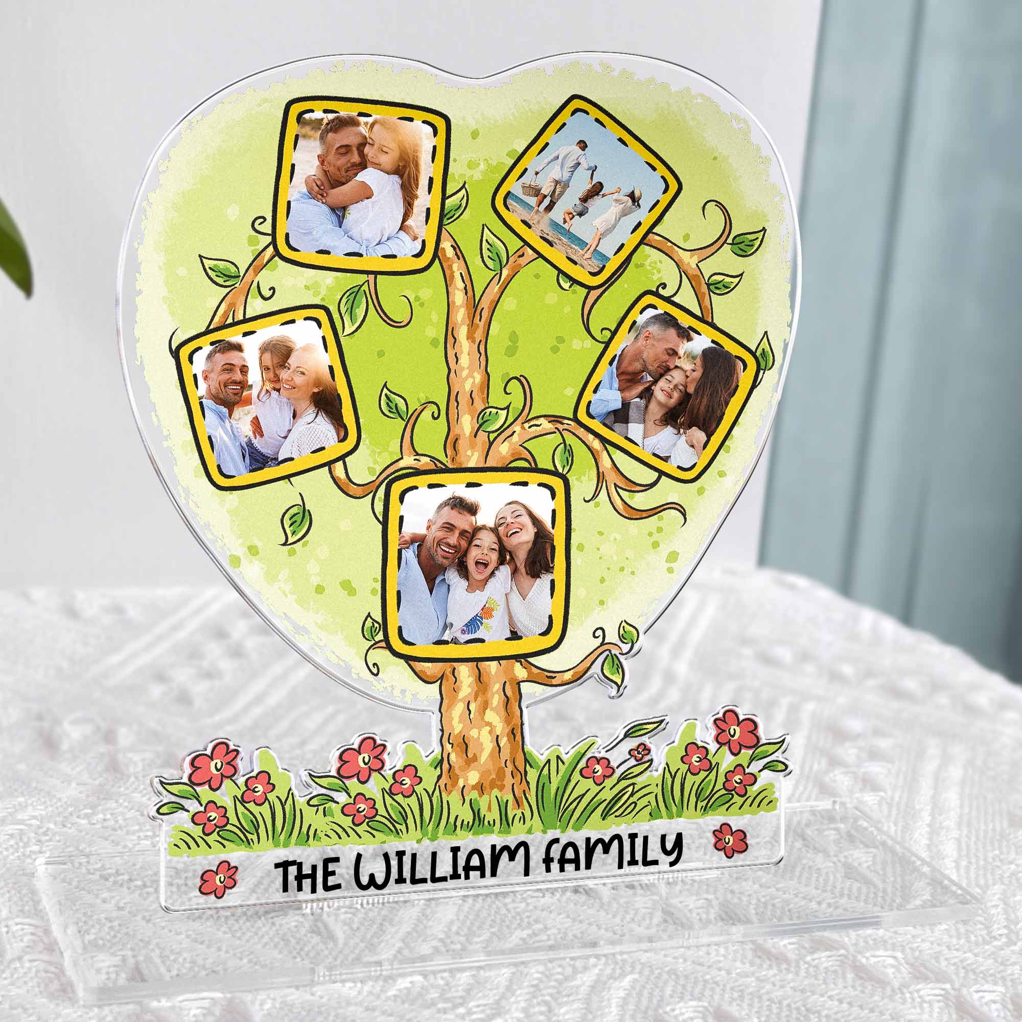 Custom Photo The Family Tree - Personalized Acrylic Photo Plaque - Image 5