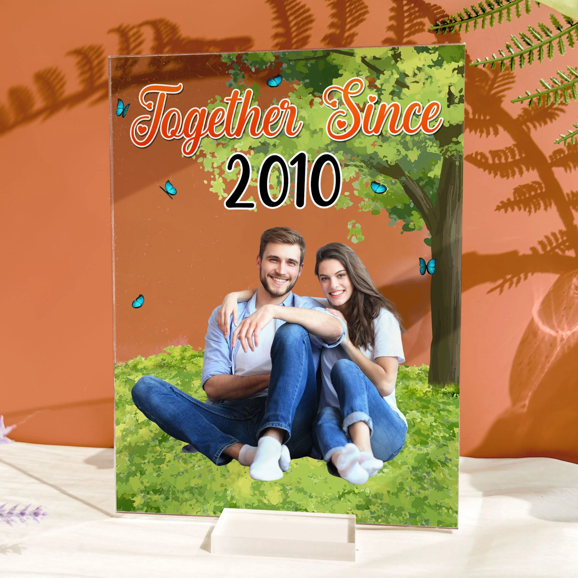 Custom Photo Together Since - Personalized Acrylic Photo Plaque - Image 2