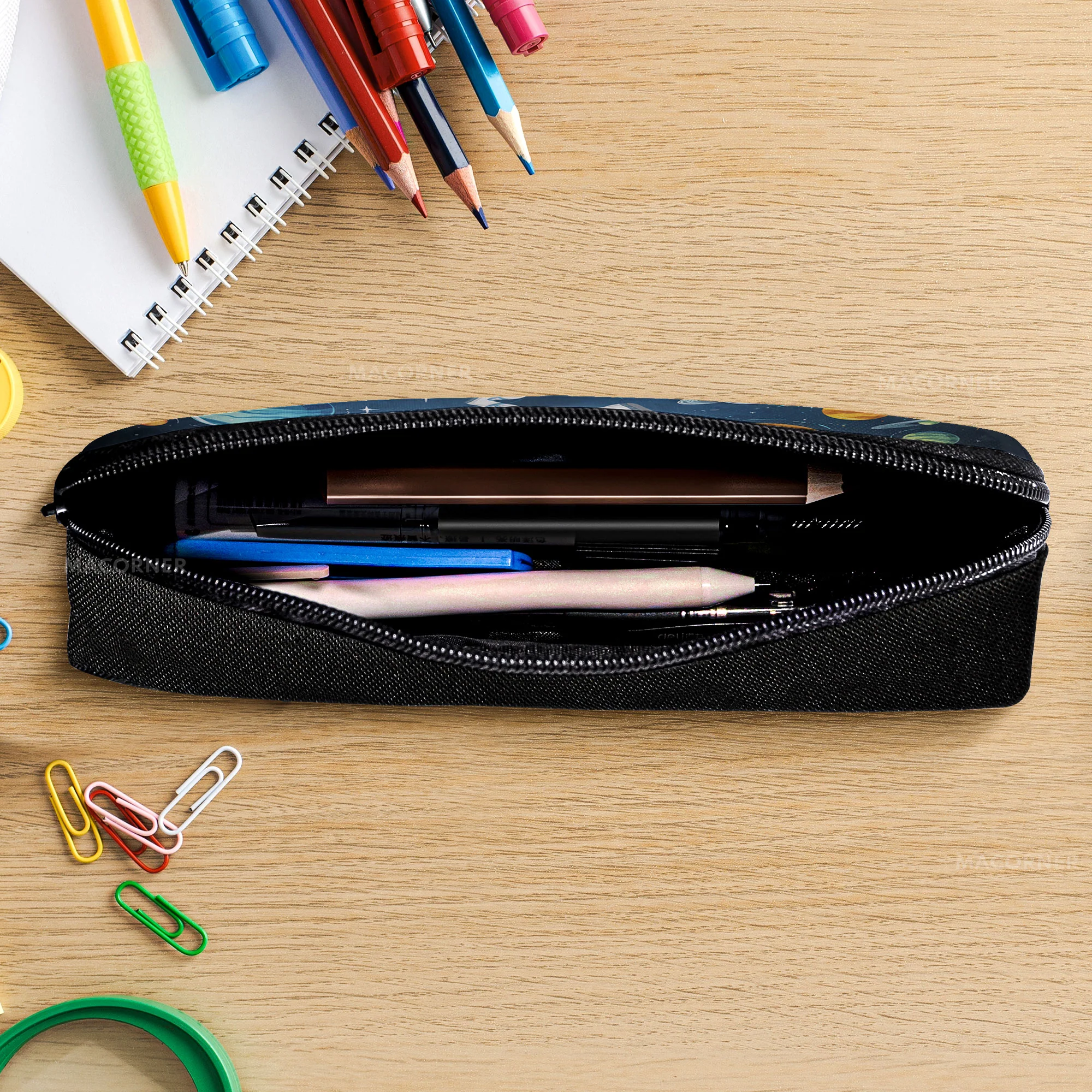 Custom Photo With Explore The Universe As Astronaut - Personalized Photo Pencil Case - Image 6