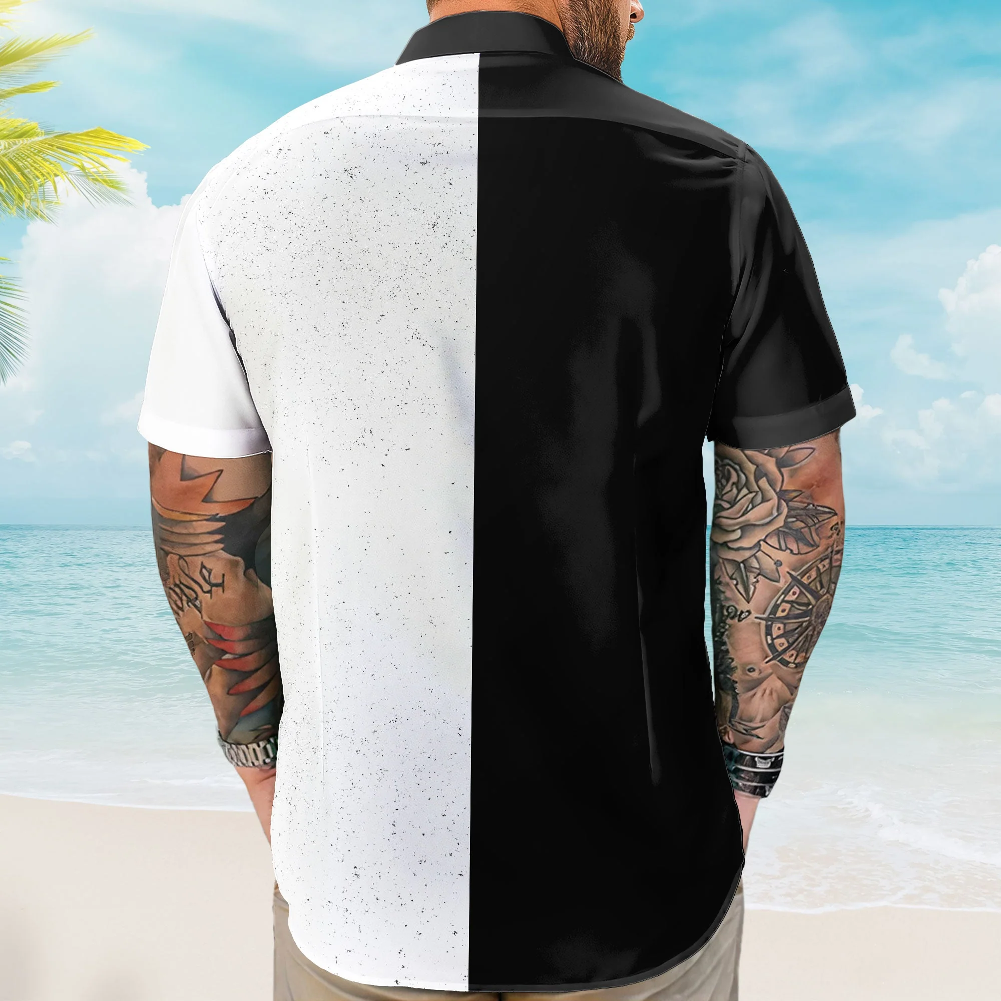 Custom Retro Cars Photo Muscle Cars For Men, Husband - Custom Photo Hawaiian Shirt - Image 5