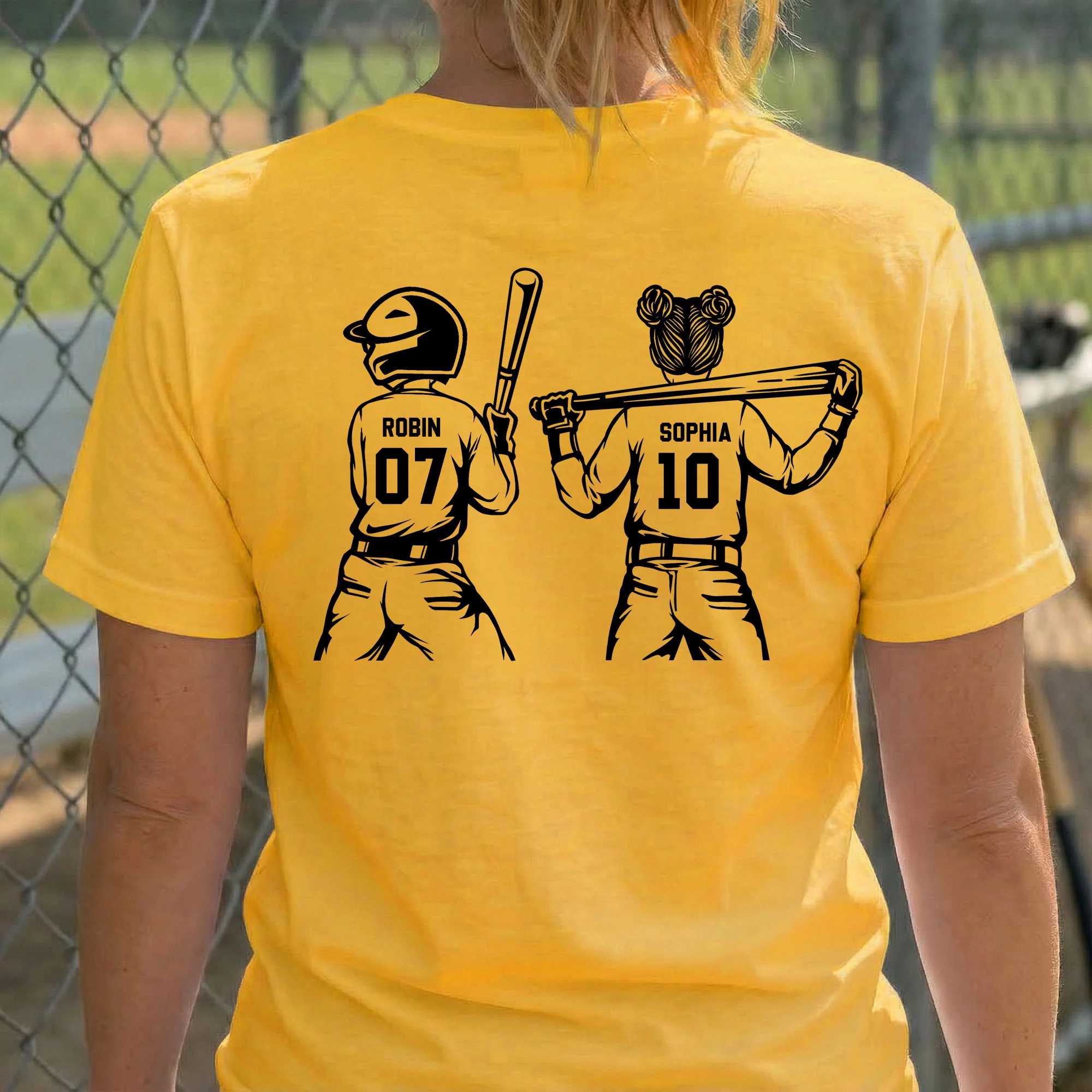 Custom Softball Mom, Grandma - Personalized Shirt - Image 5