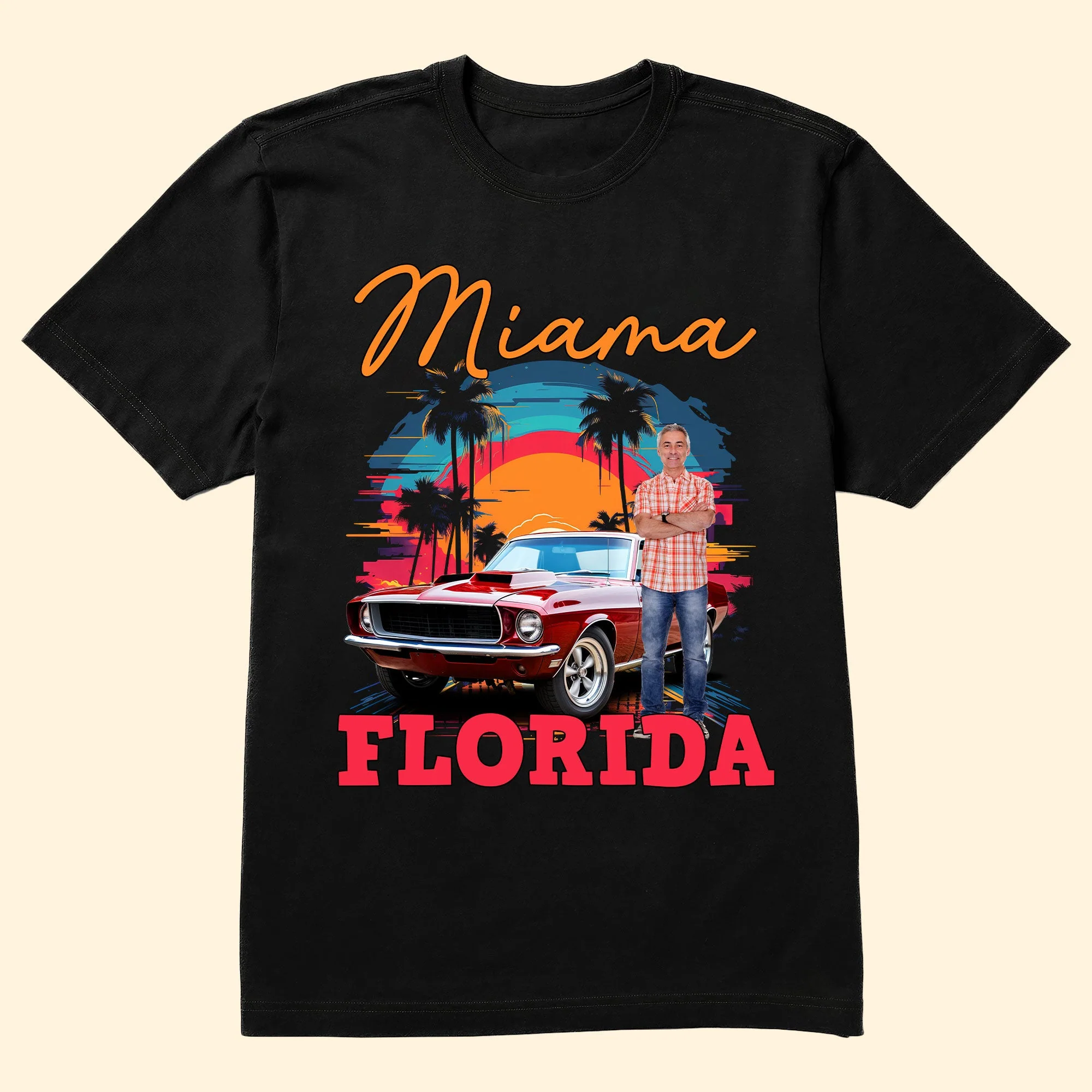 Custom Vintage Cars Muscle Cars For Men, Husband - Personalized Photo Shirt - Image 4