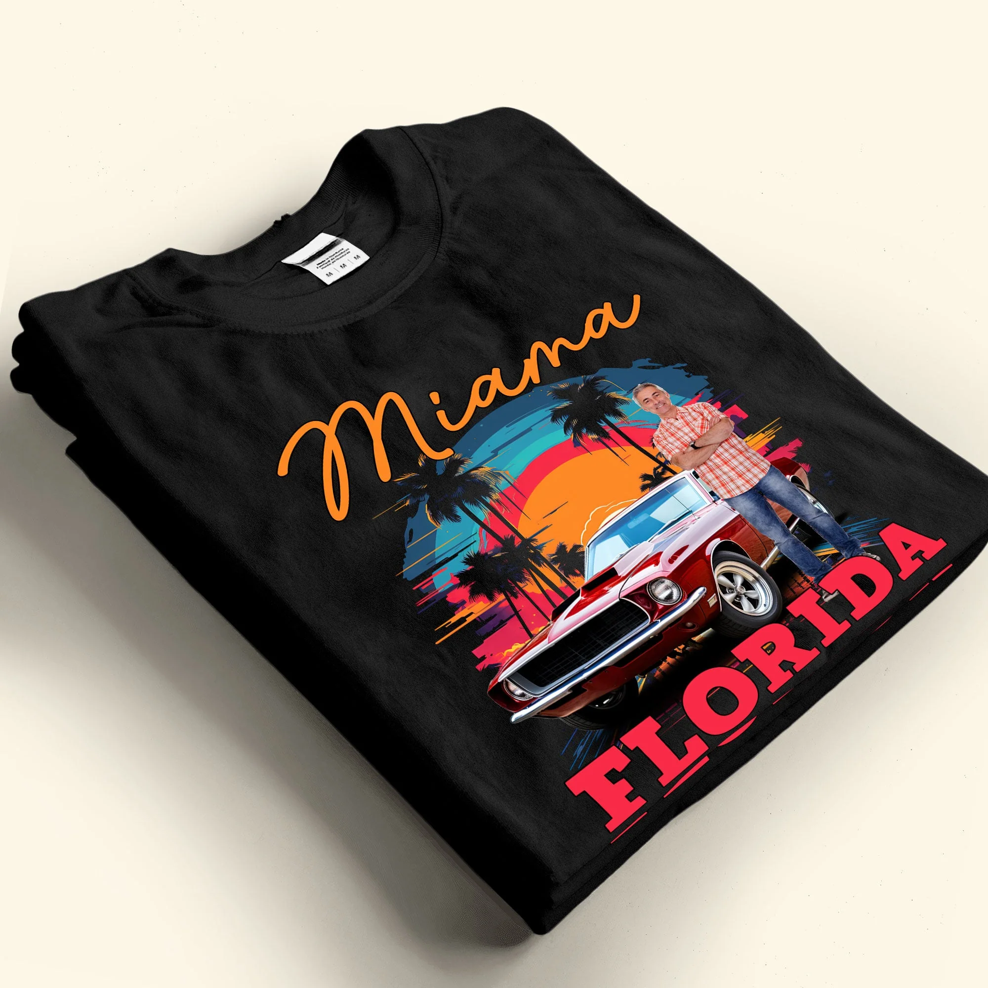 Custom Vintage Cars Muscle Cars For Men, Husband - Personalized Photo Shirt - Image 5