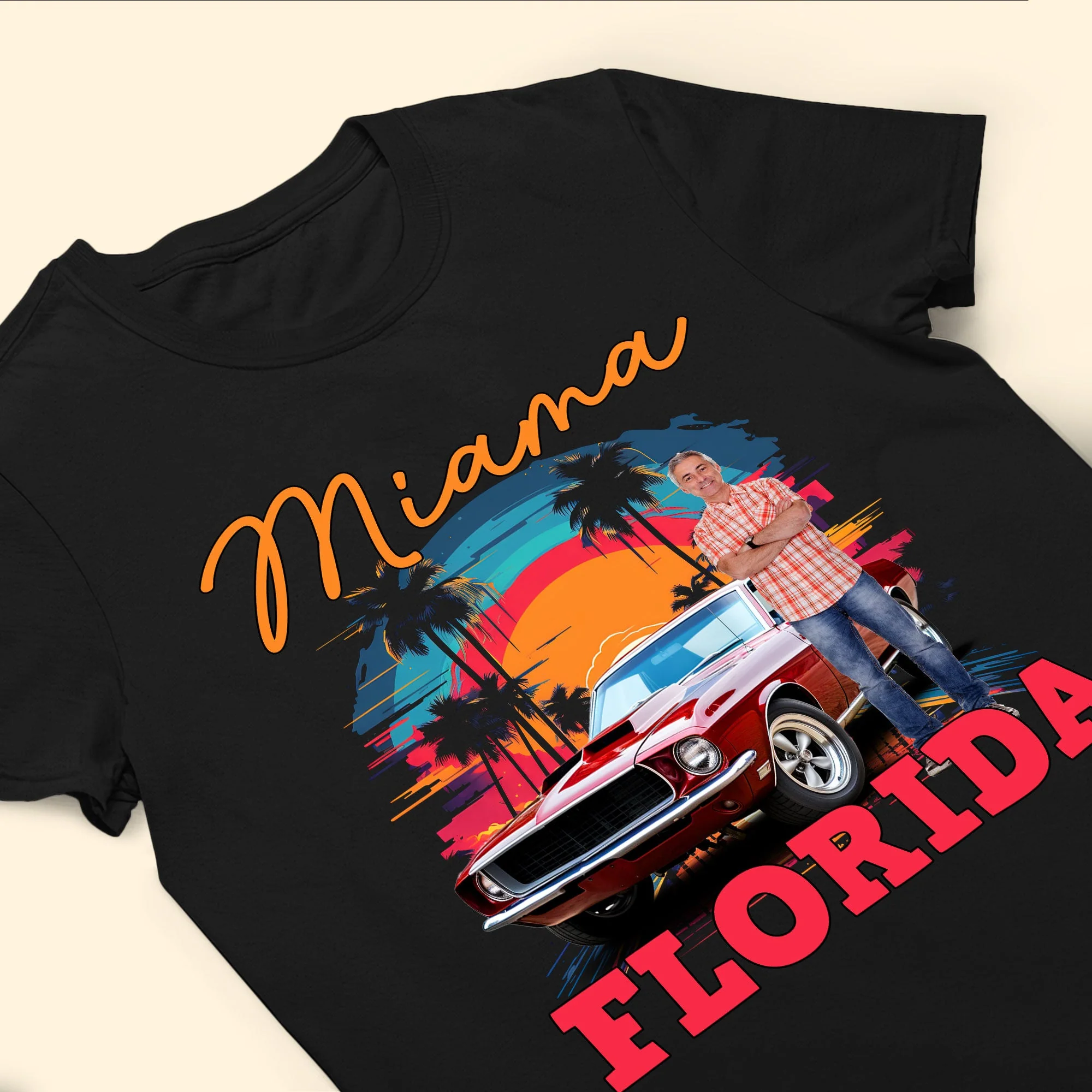 Custom Vintage Cars Muscle Cars For Men, Husband - Personalized Photo Shirt - Image 6
