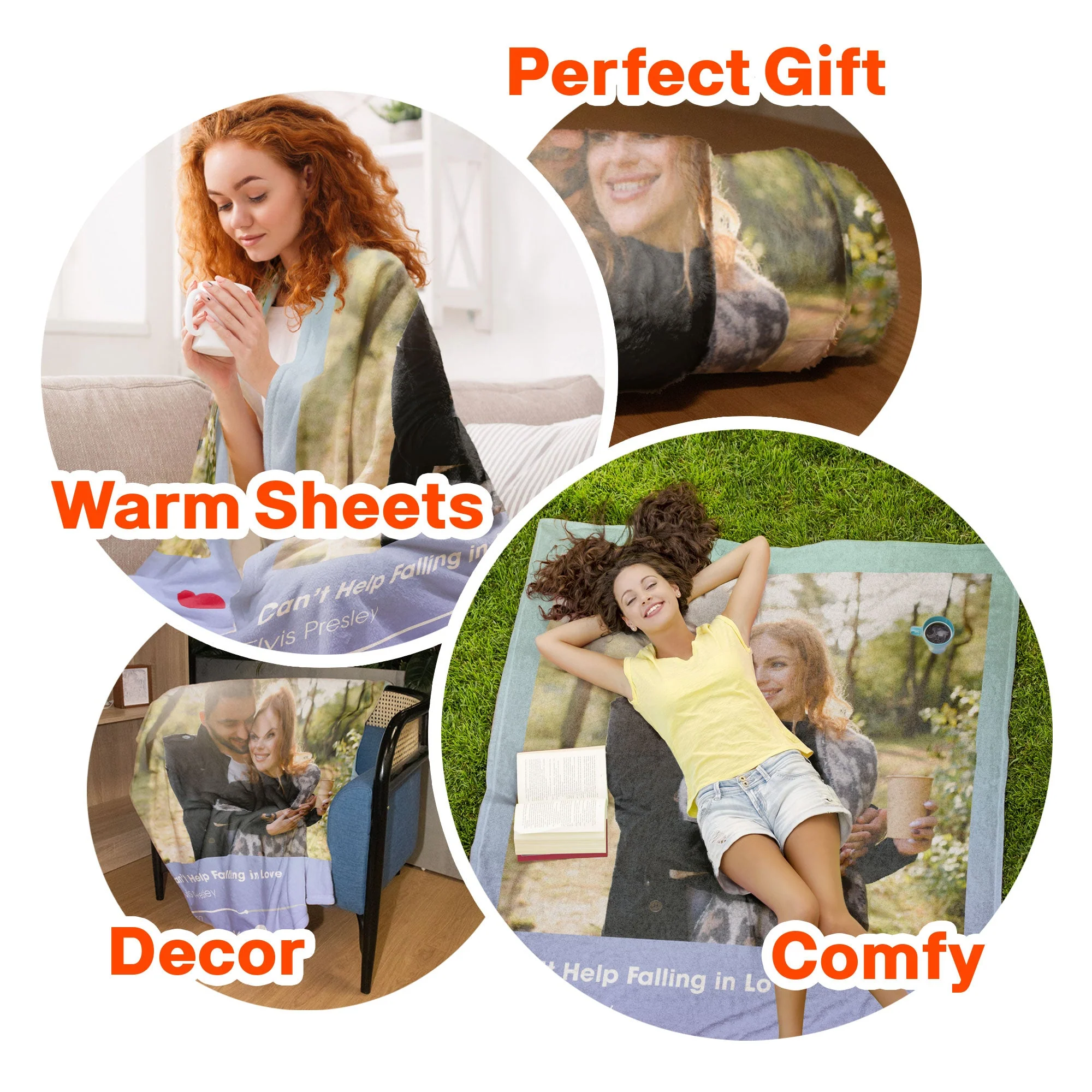 Customized Blanket With Your Favorite Song - Personalized Photo Blanket - Valentine's Day Gifts For Her, Him - Image 7