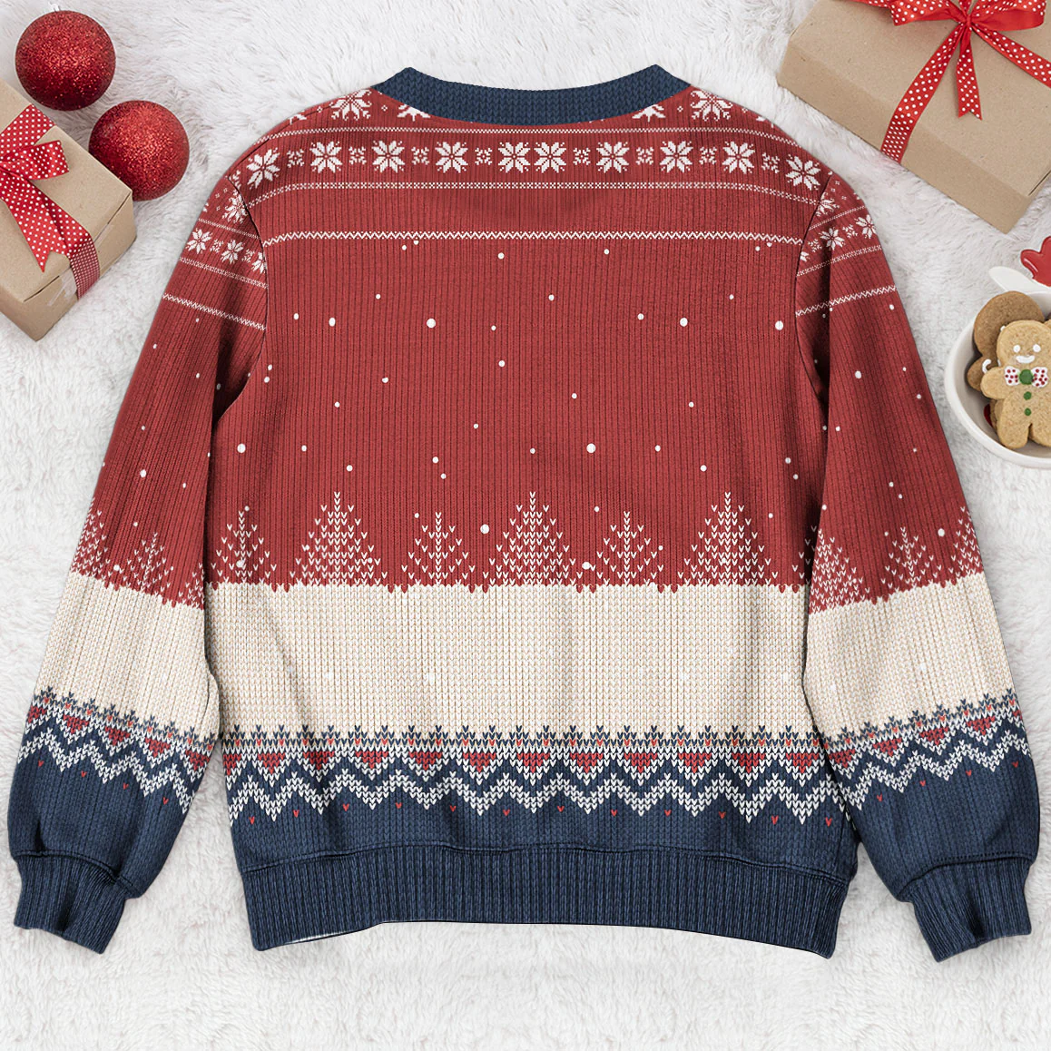 Dachshund Through The Snow - Personalized Ugly Sweater - Image 6